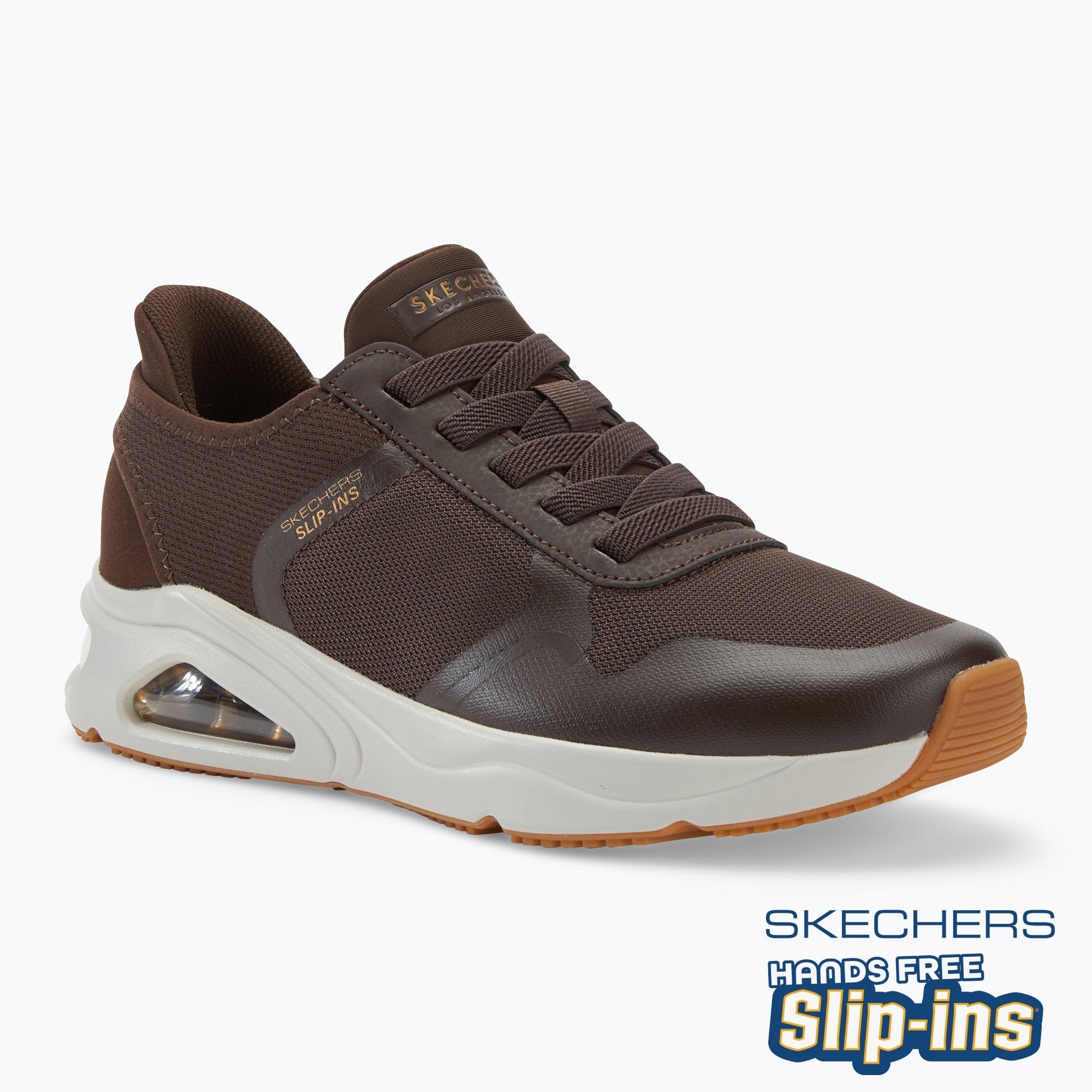 Buty męskie SKECHERS Uno Tres-Air Necessairy Comfort chocolate 