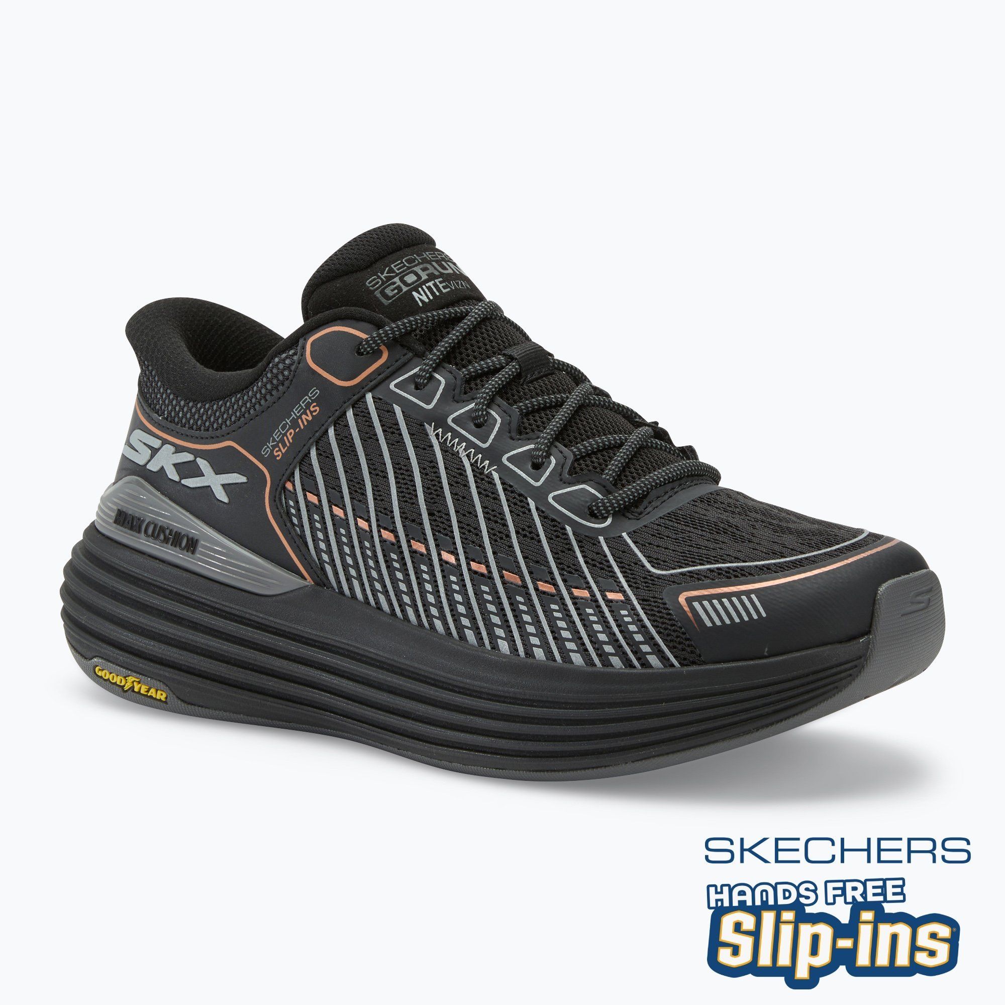 Buty męskie SKECHERS Max Cushioning Suspension Nitevizn black 
