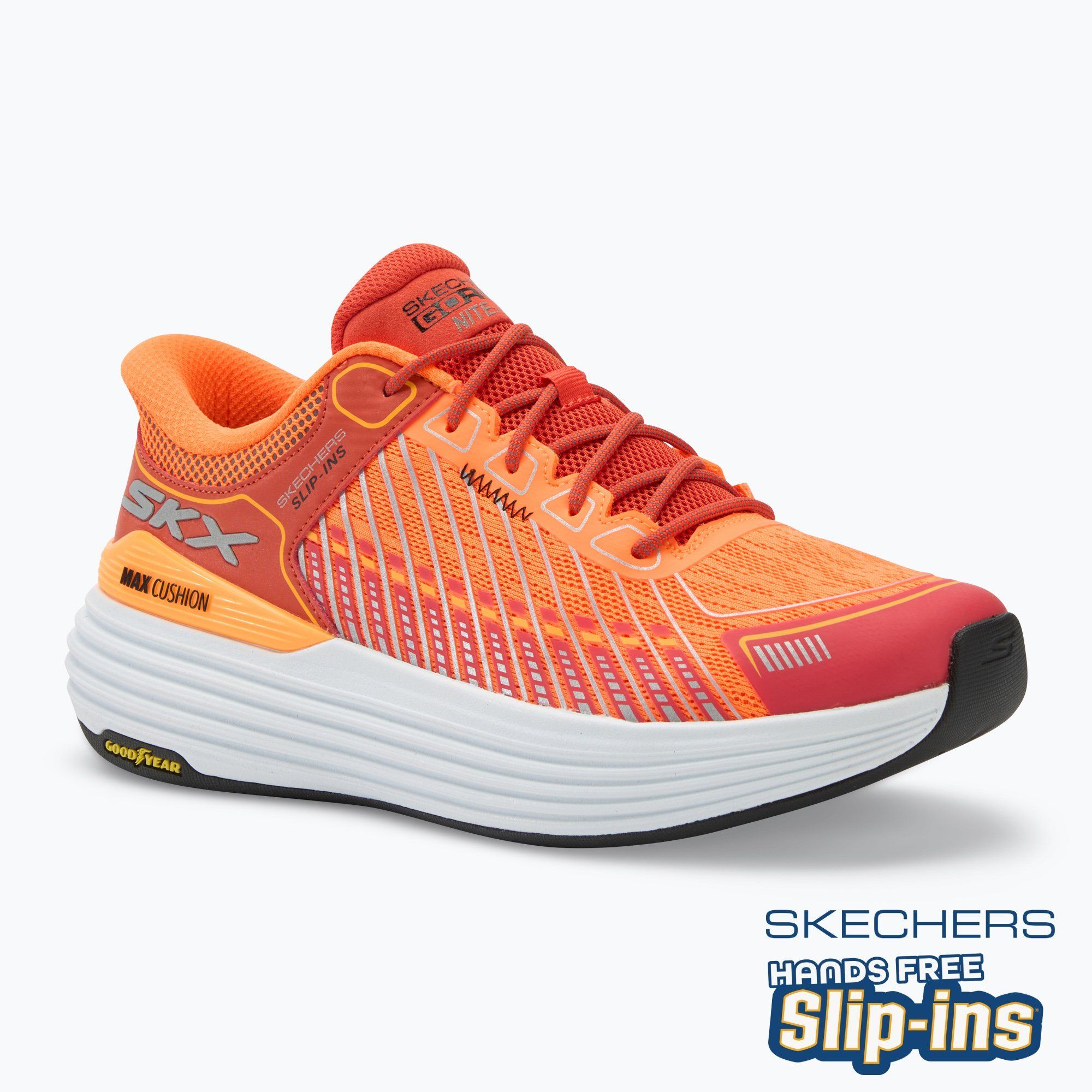 Buty męskie SKECHERS Max Cushioning Suspension Nitevizn orange 
