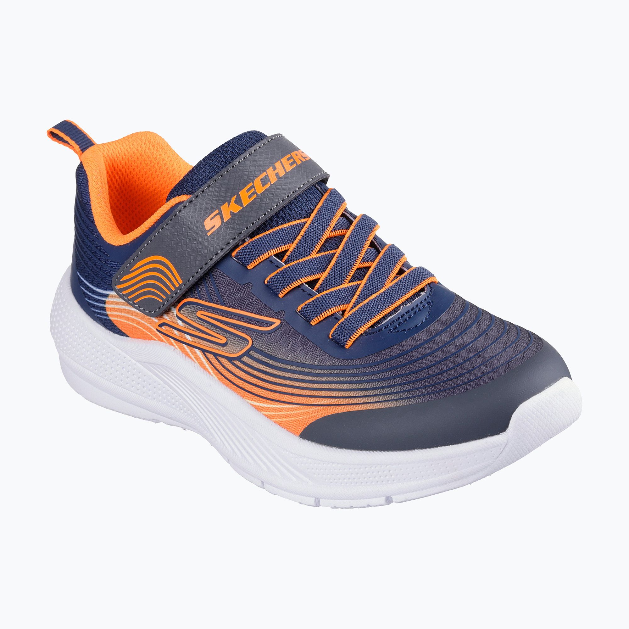 Buty dziecięce Skechers Microspec Advance navy/orange 