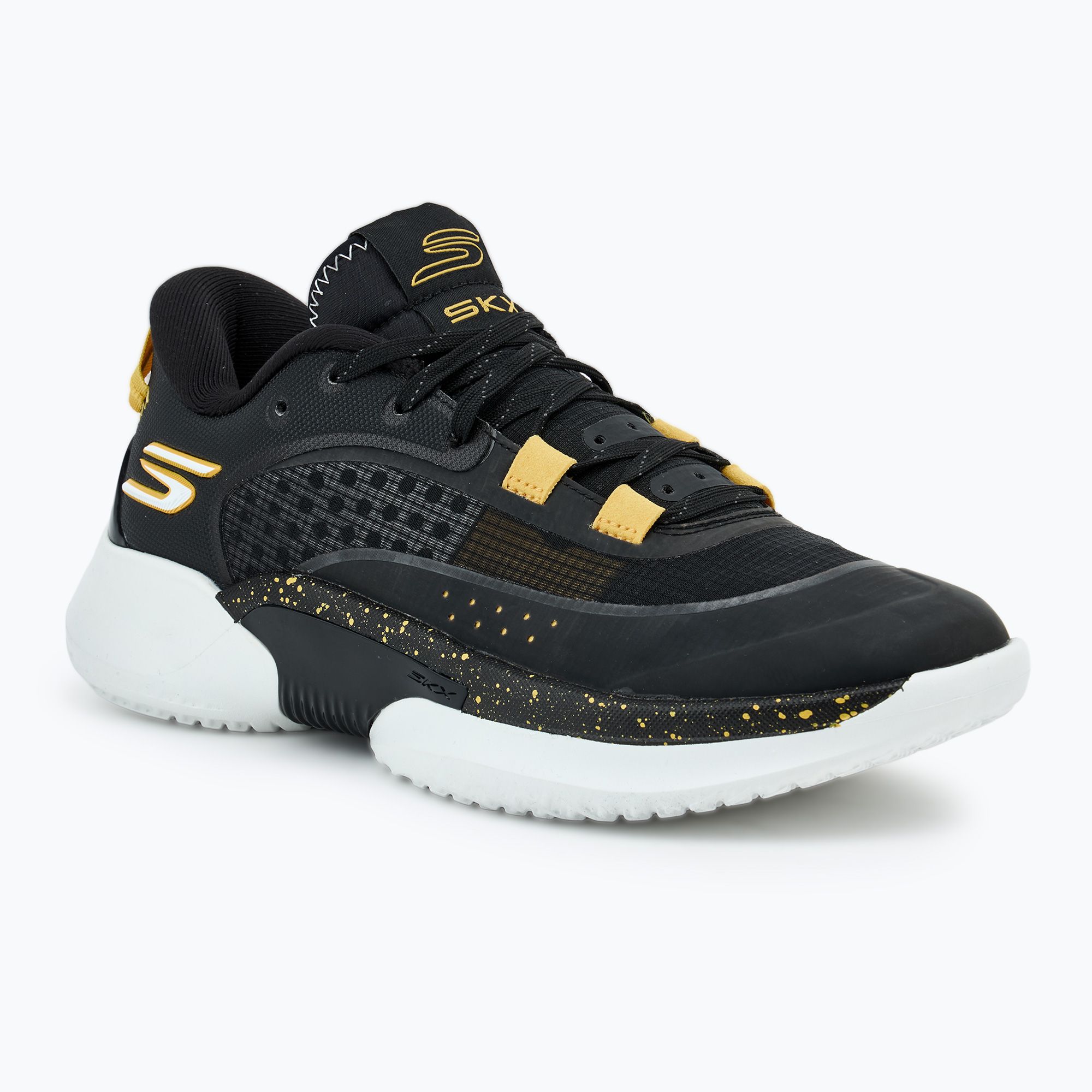 Buty do koszykówki męskie SKECHERS SKX Resagrip black/gold 