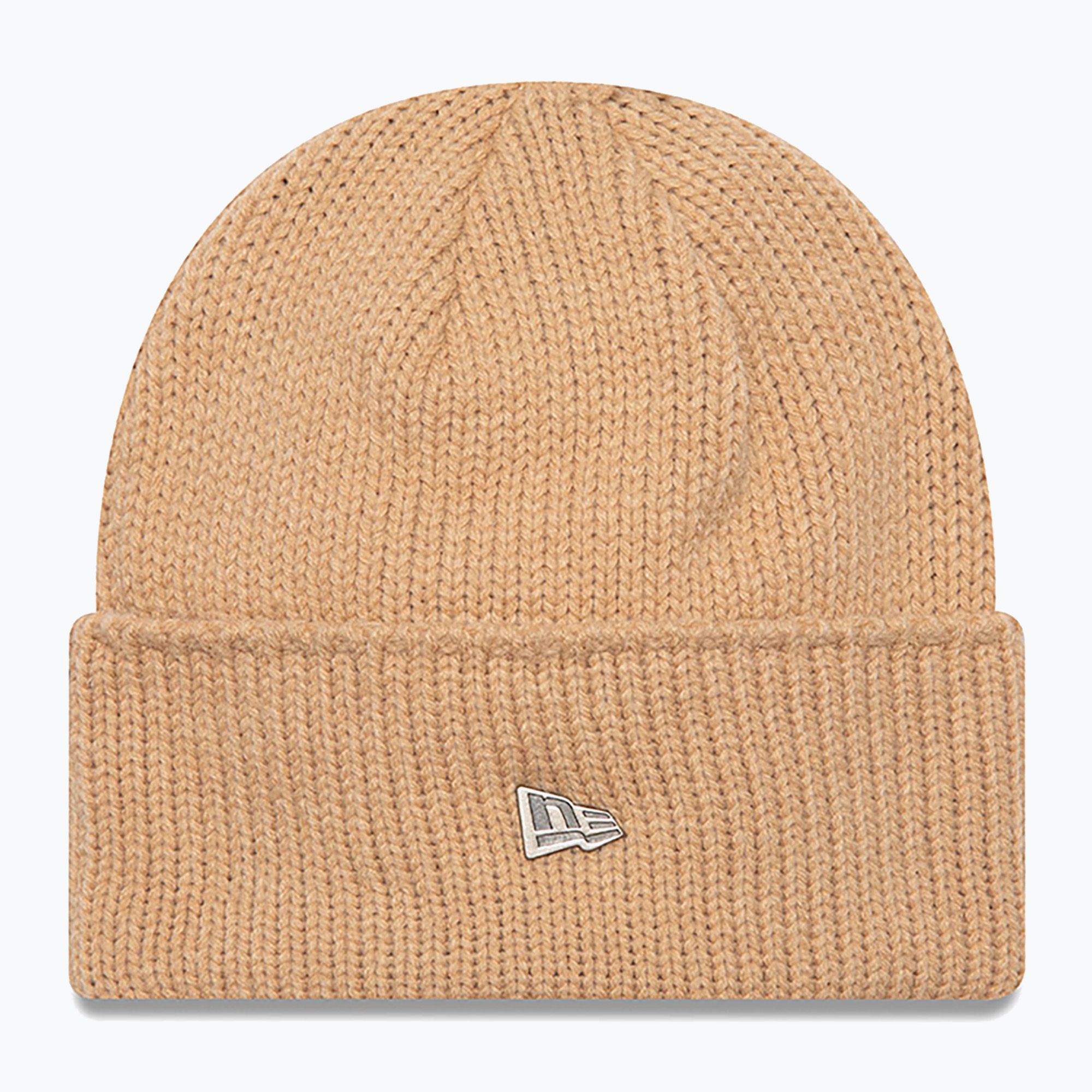 Czapka zimowa New Era Ne Wide Beanie med beige 