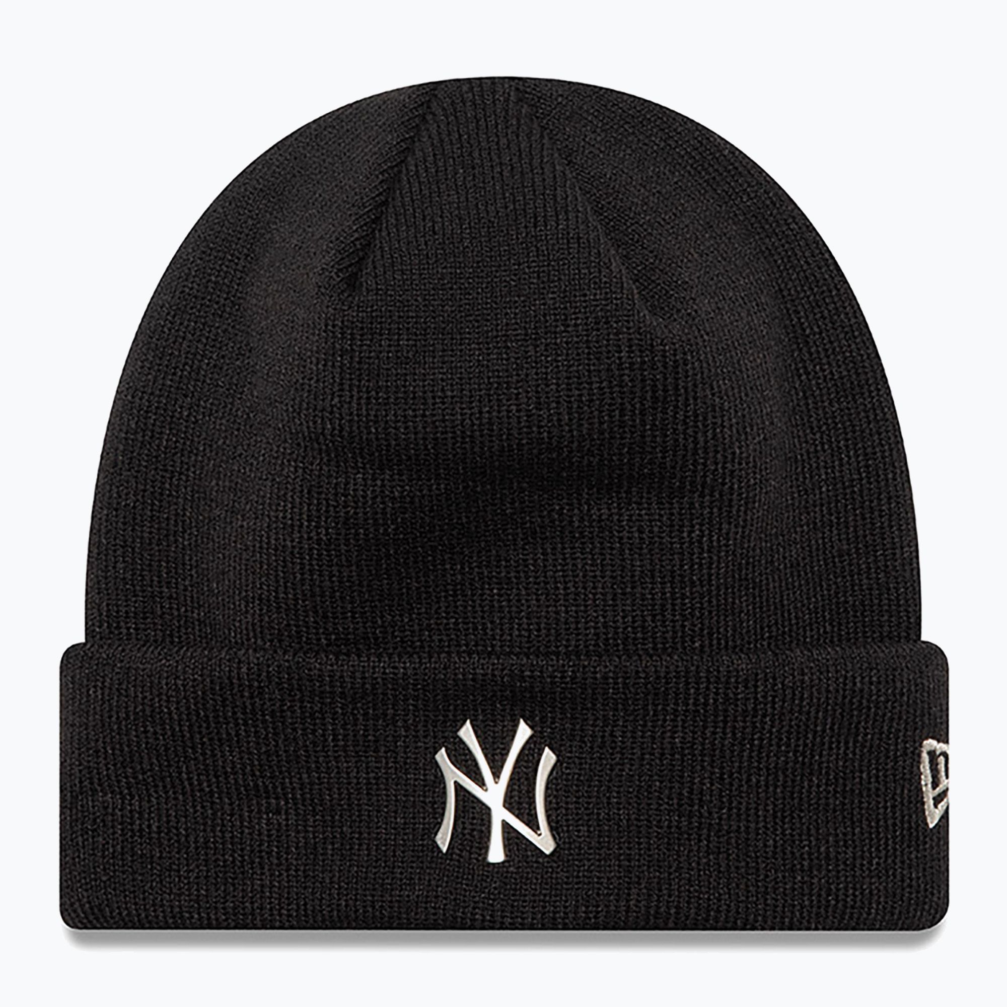 Czapka zimowa New Era Metallic Beanie Nyy black 