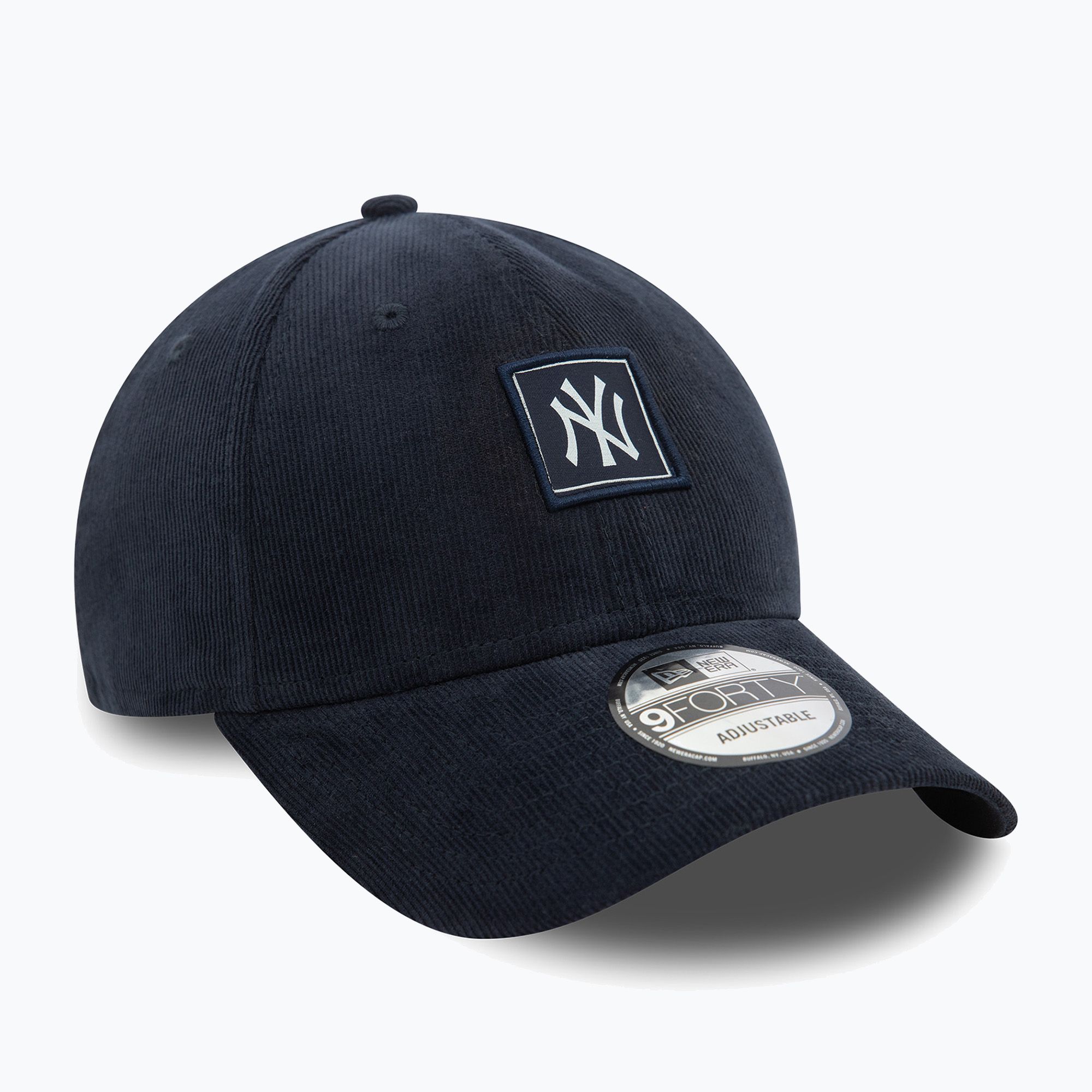 Czapka z daszkiem New Era Cord Patch 9FORTY New York Yankees navy 