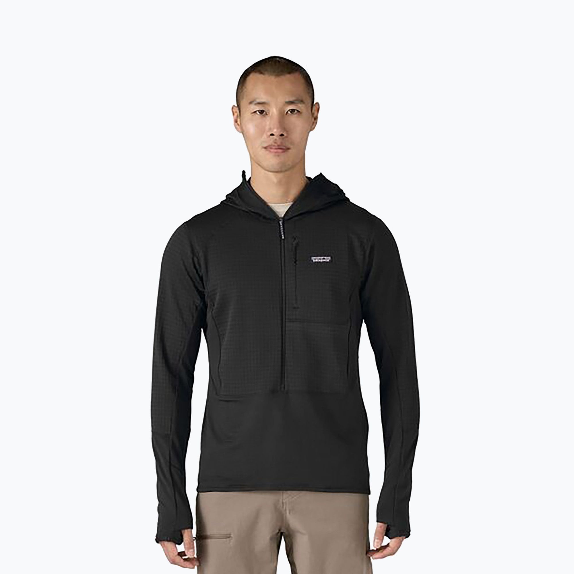 Kurtka softshell męska Patagonia R1 Hybrid Pullover Hoody black 