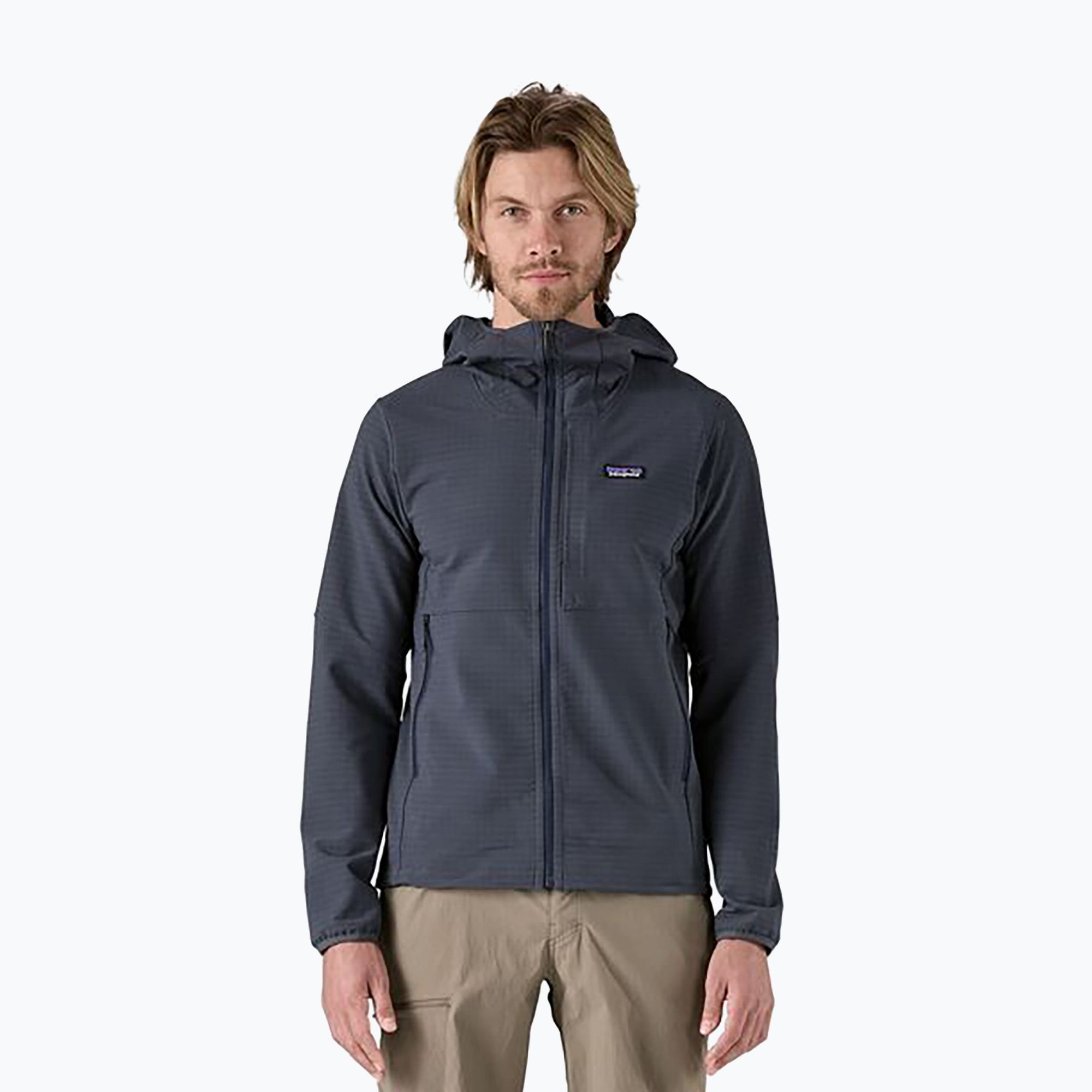 Bluza męska Patagonia R1 TechFace Hoody smolder blue 