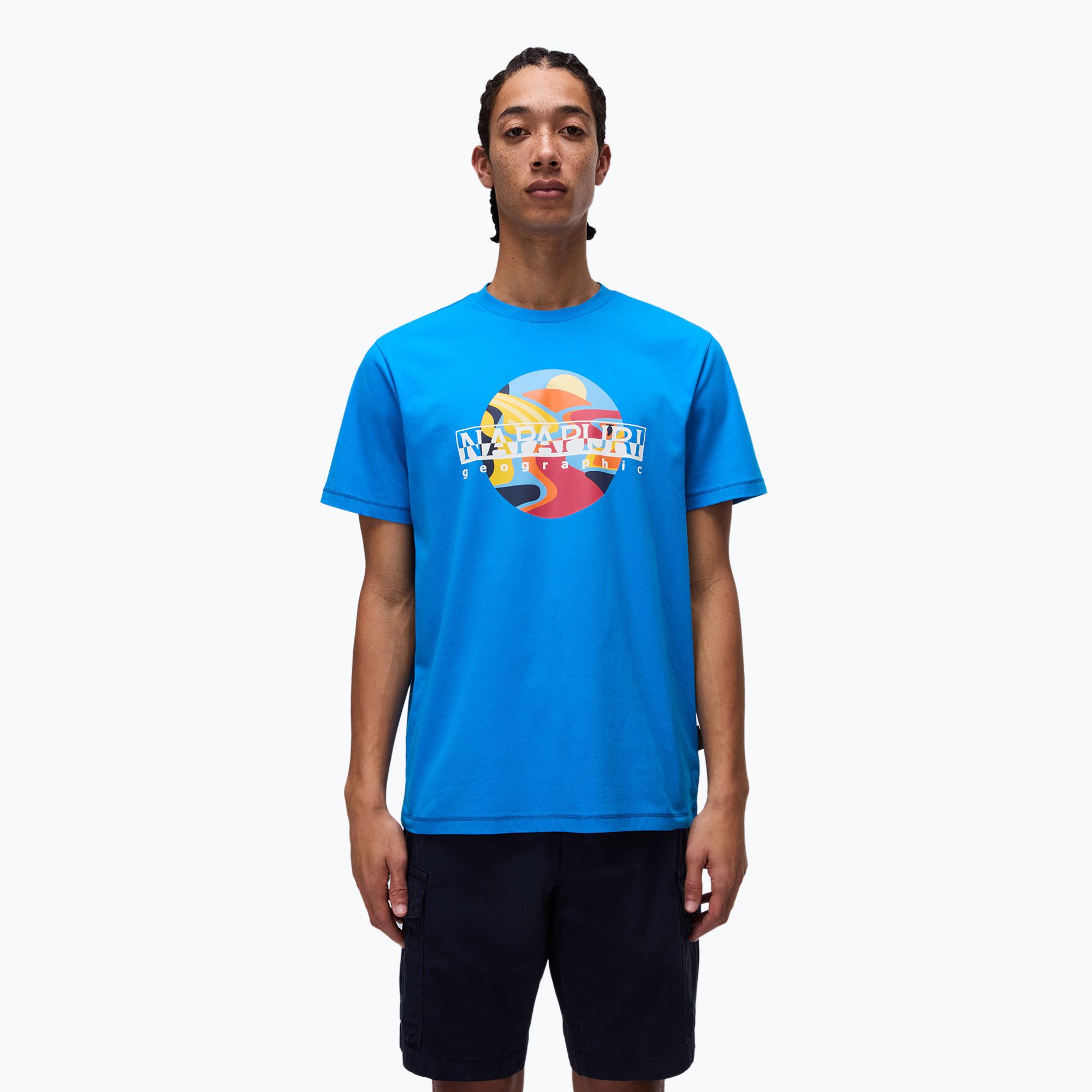 Koszulka męska Napapijri S-Valdor french blue B2W 