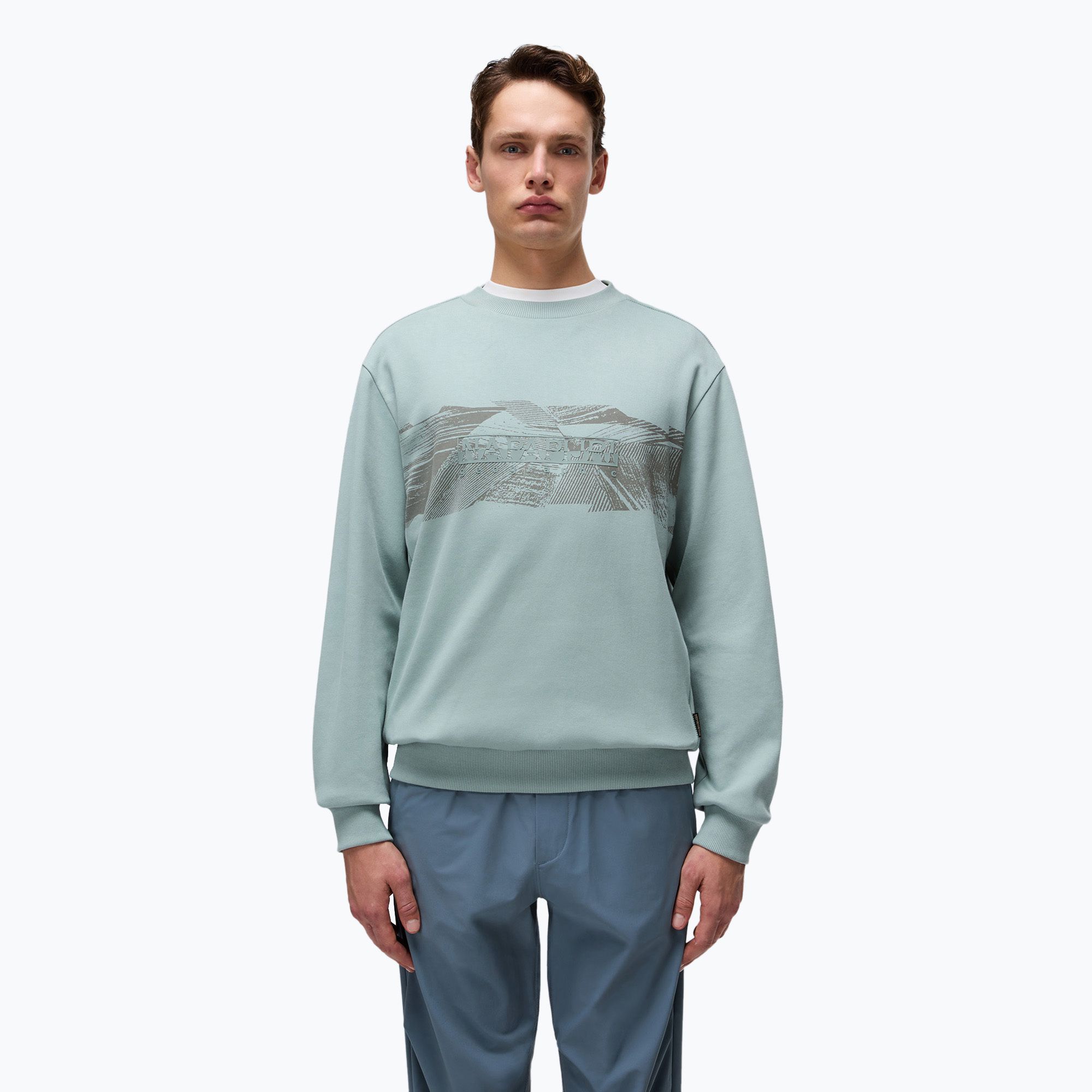 Bluza męska Napapijri B-Vanni C green mil G1X 