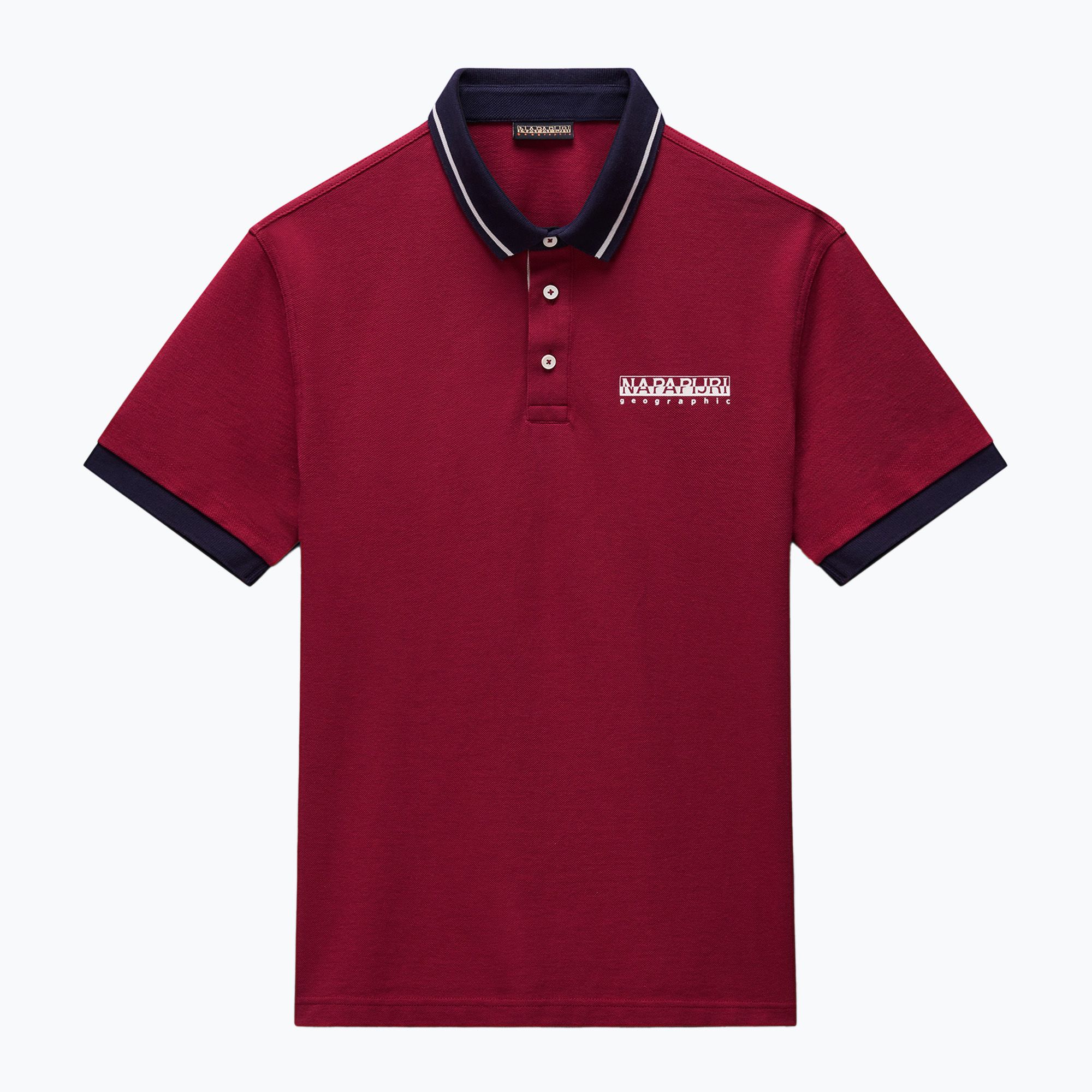 Koszulka polo męska Napapijri E-Zeri tibetan red r1e 