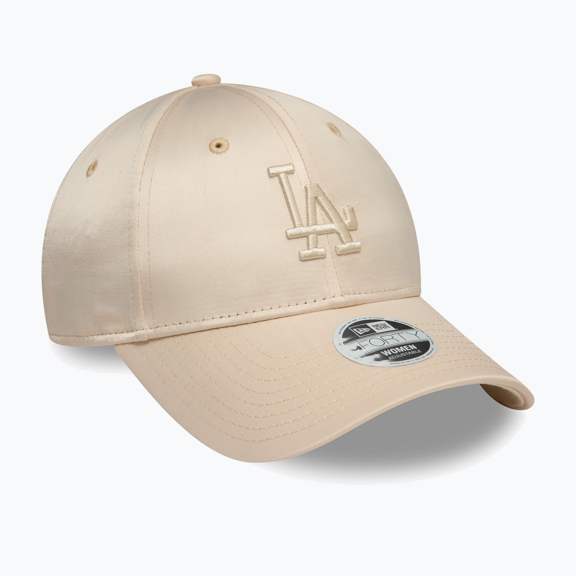 Czapka z daszkiem New Era Satin 9Forty Los Angeles Dodgers light beige 