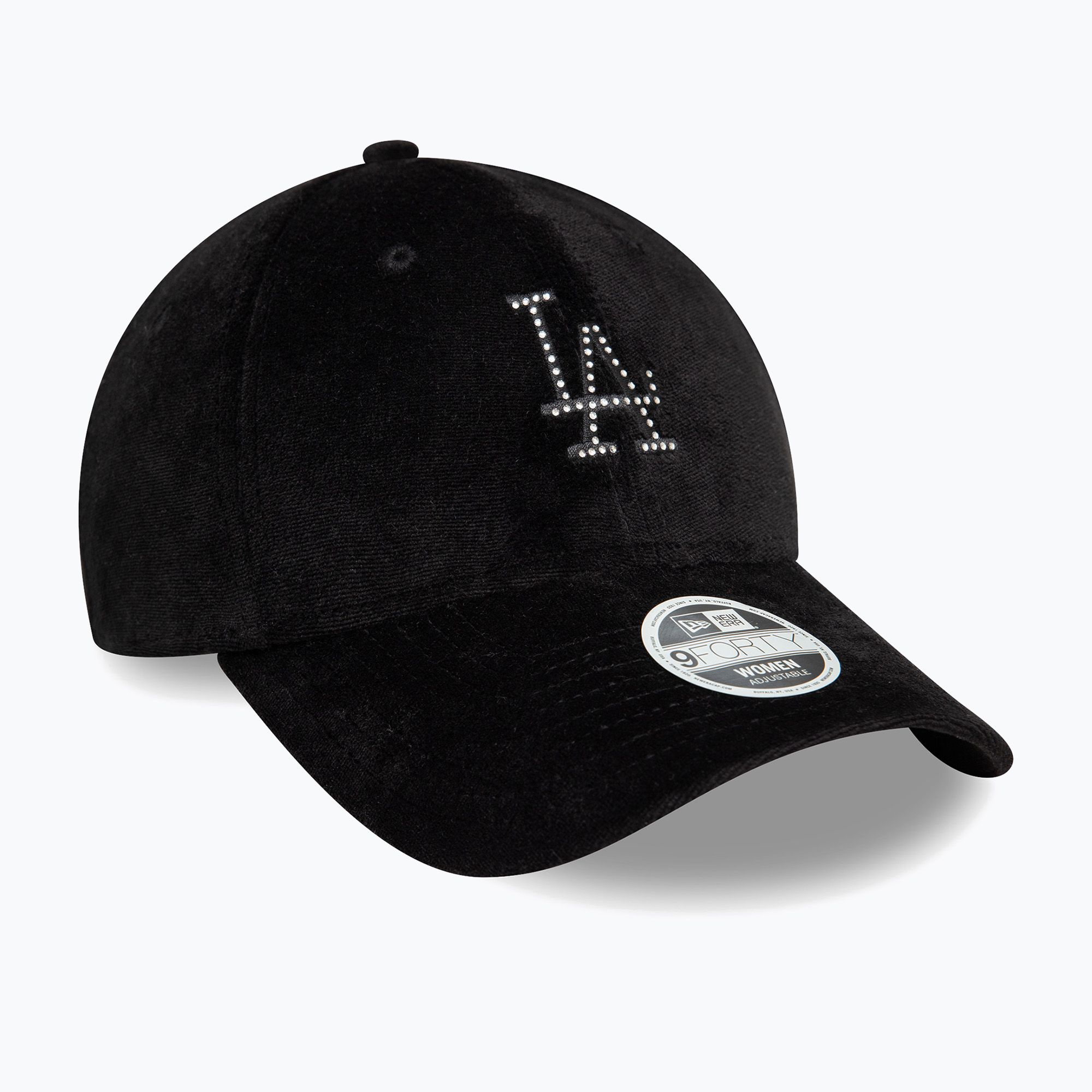 Czapka z daszkiem New Era Diamante Velour 9Forty Los Angeles Dodgers black 