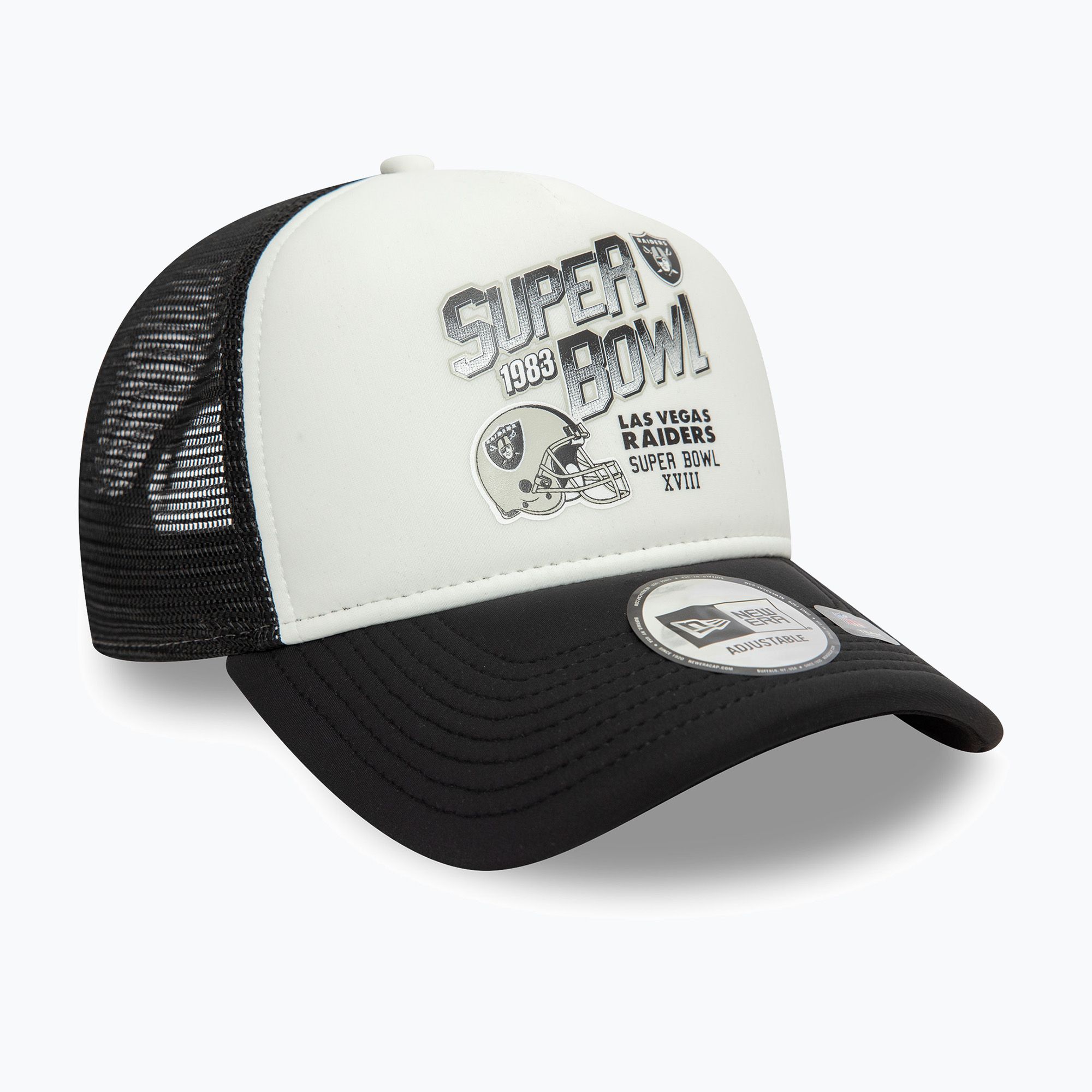 Czapka z daszkiem New Era Superbowl Trucker Las Vegas Raiders black 