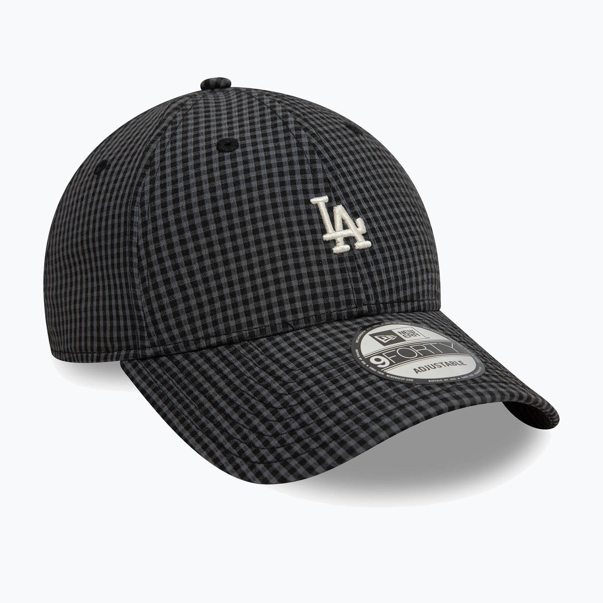 Czapka z daszkiem New Era Seersucker 9Forty Los Angeles Dodgers black 