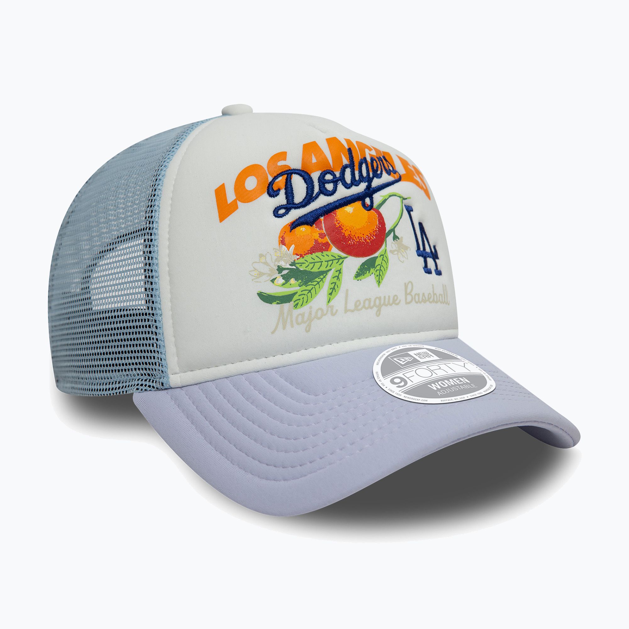 Czapka z daszkiem New Era Fruit Graphics Trucker Los Angeles Dodgers pastel blue 
