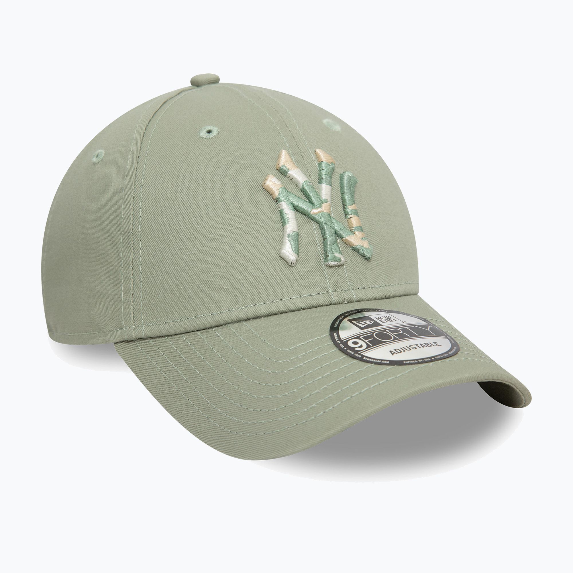 Czapka z daszkiem New Era Camo Infill 9Forty New York Yankees green pastel 