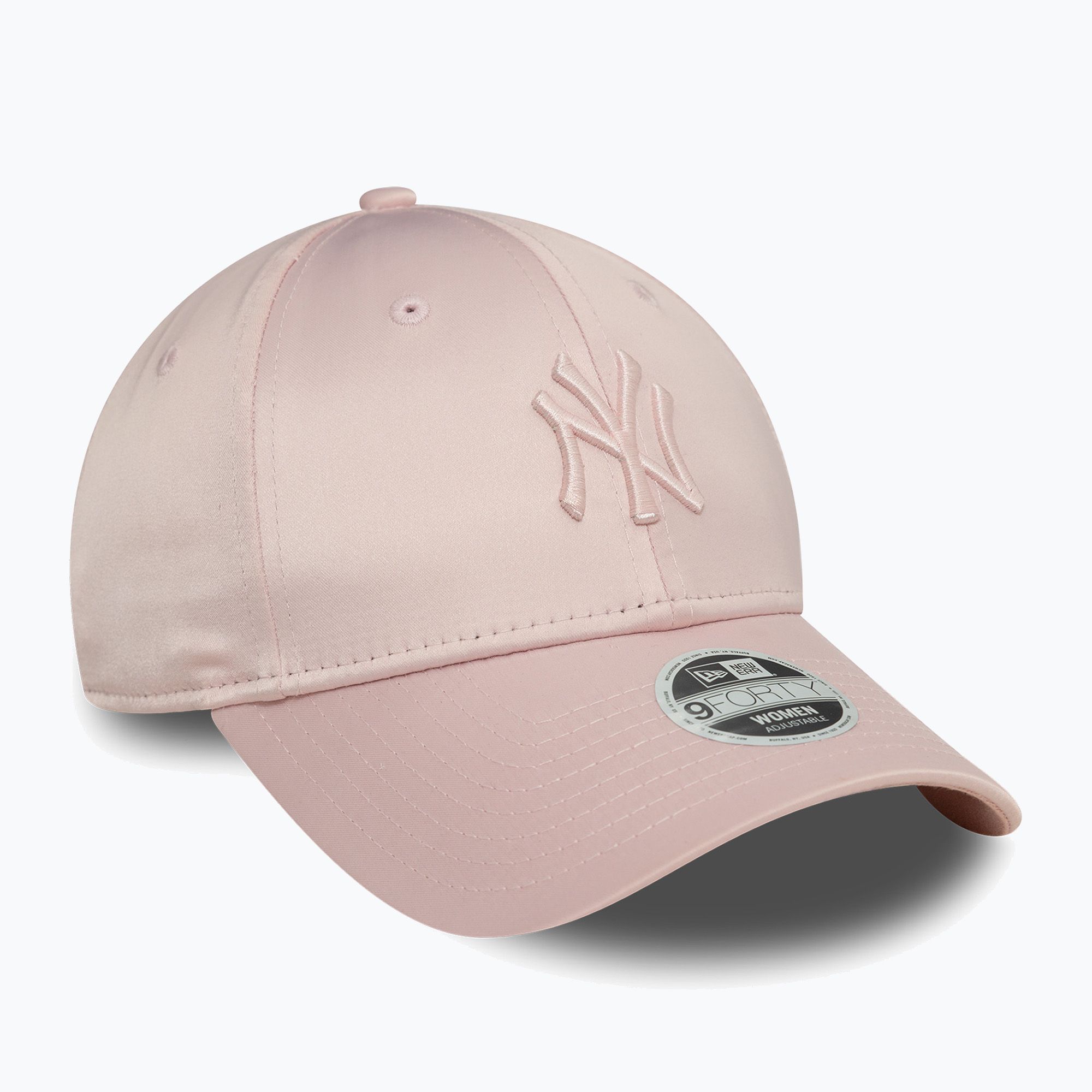 Czapka z daszkiem damska New Era Satin 9Forty New York Yankees dark pink 