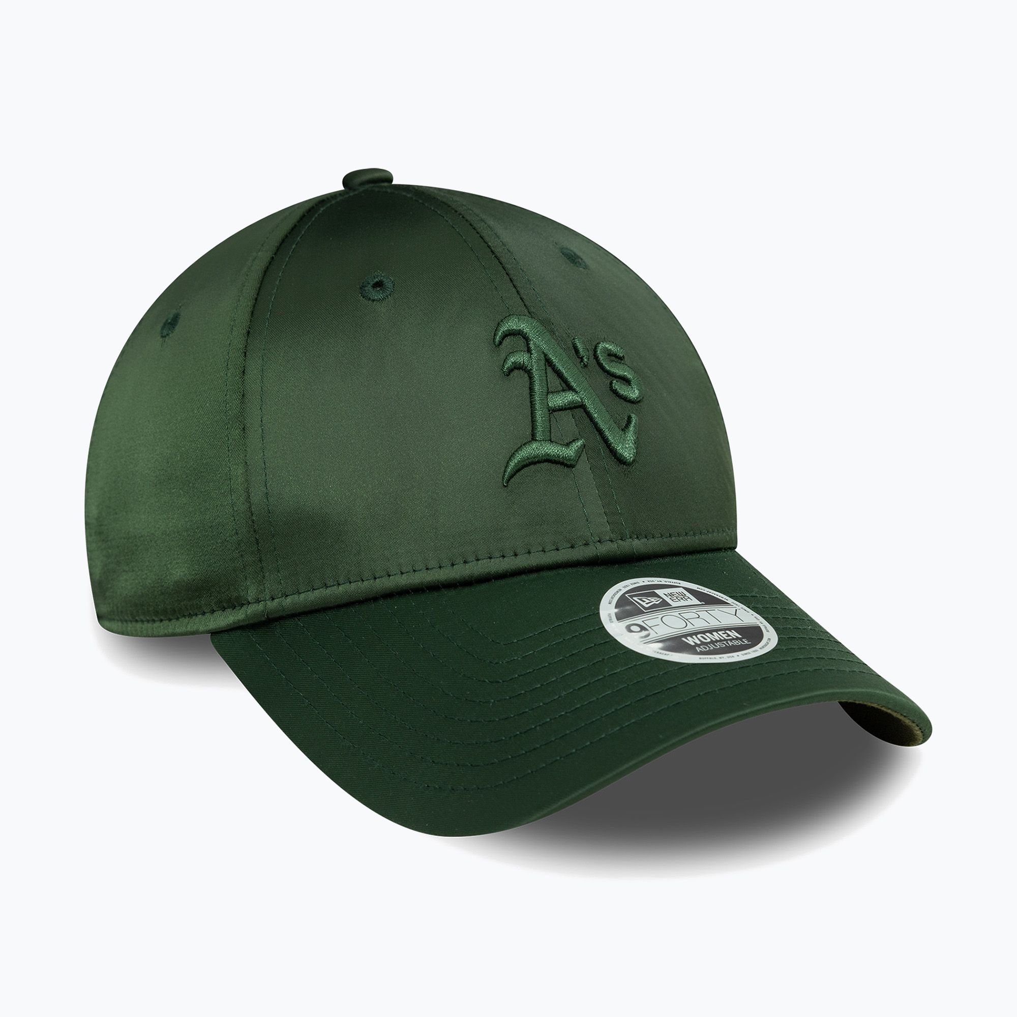 Czapka z daszkiem New Era Satin 9Forty Oakland Atletics dark green 