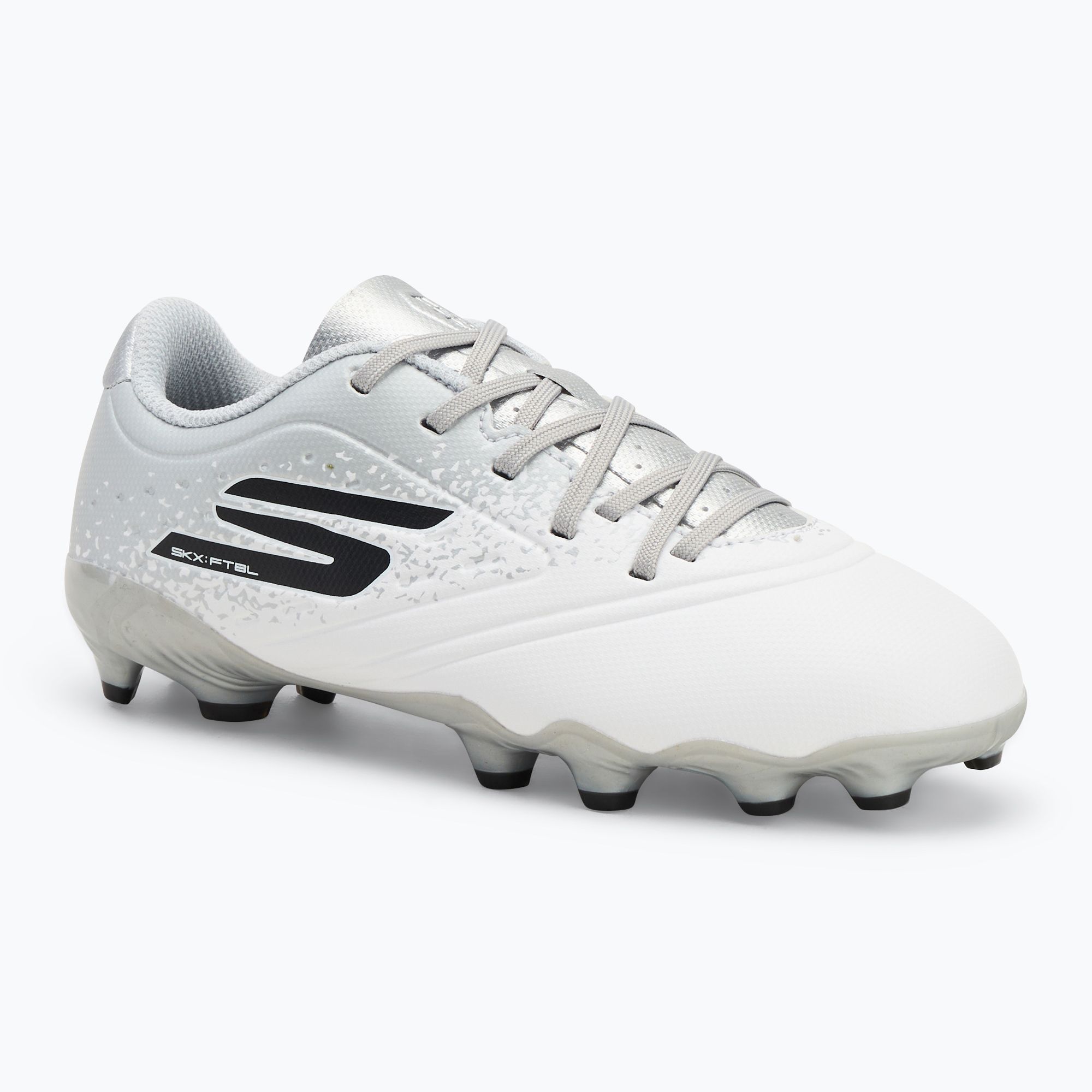 Buty piłkarskie dziecięce SKECHERS Razor 1.5 Td Jr FG white/silver 