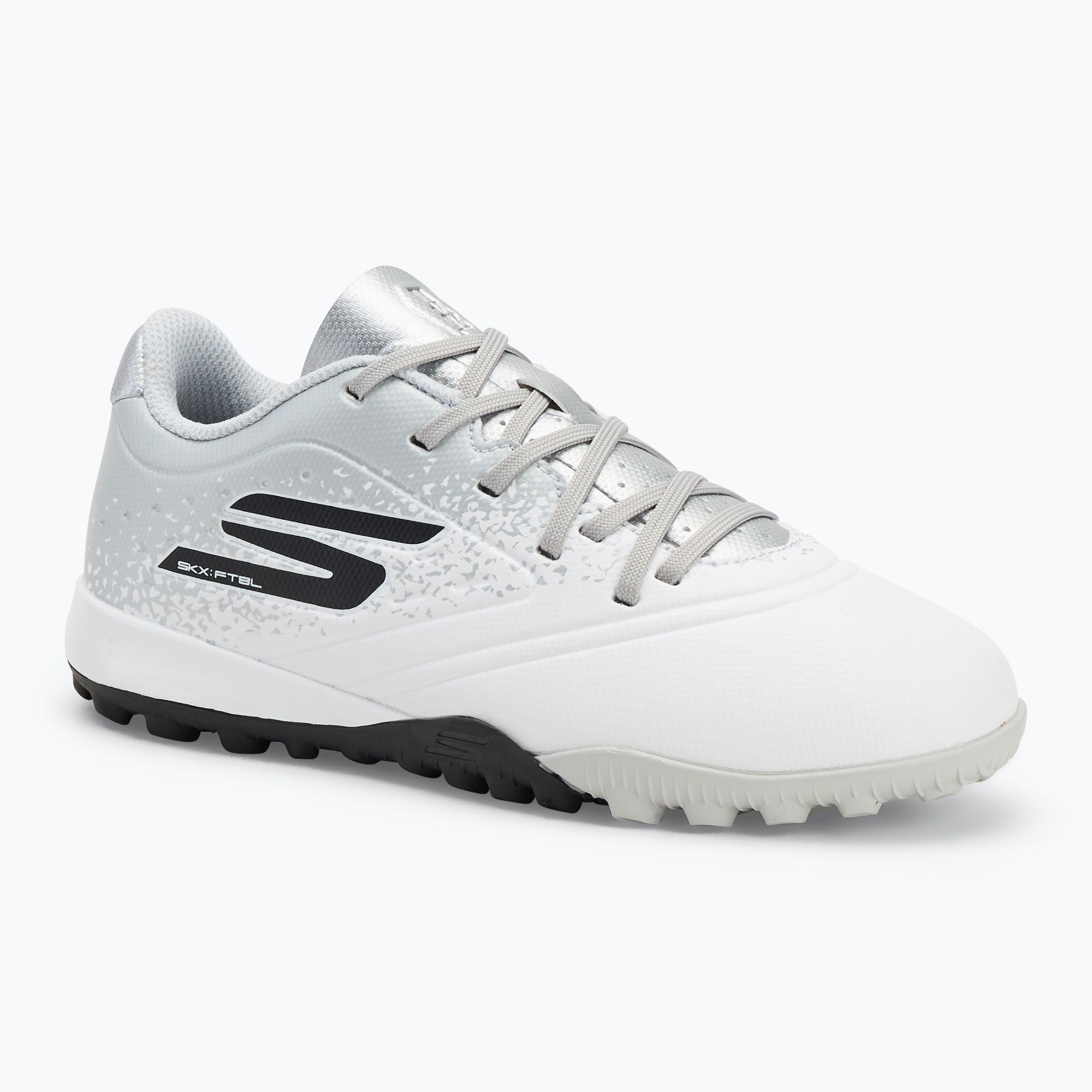 Buty piłkarskie dziecięce SKECHERS Razor 1.5 Td Jr TF white/silver 
