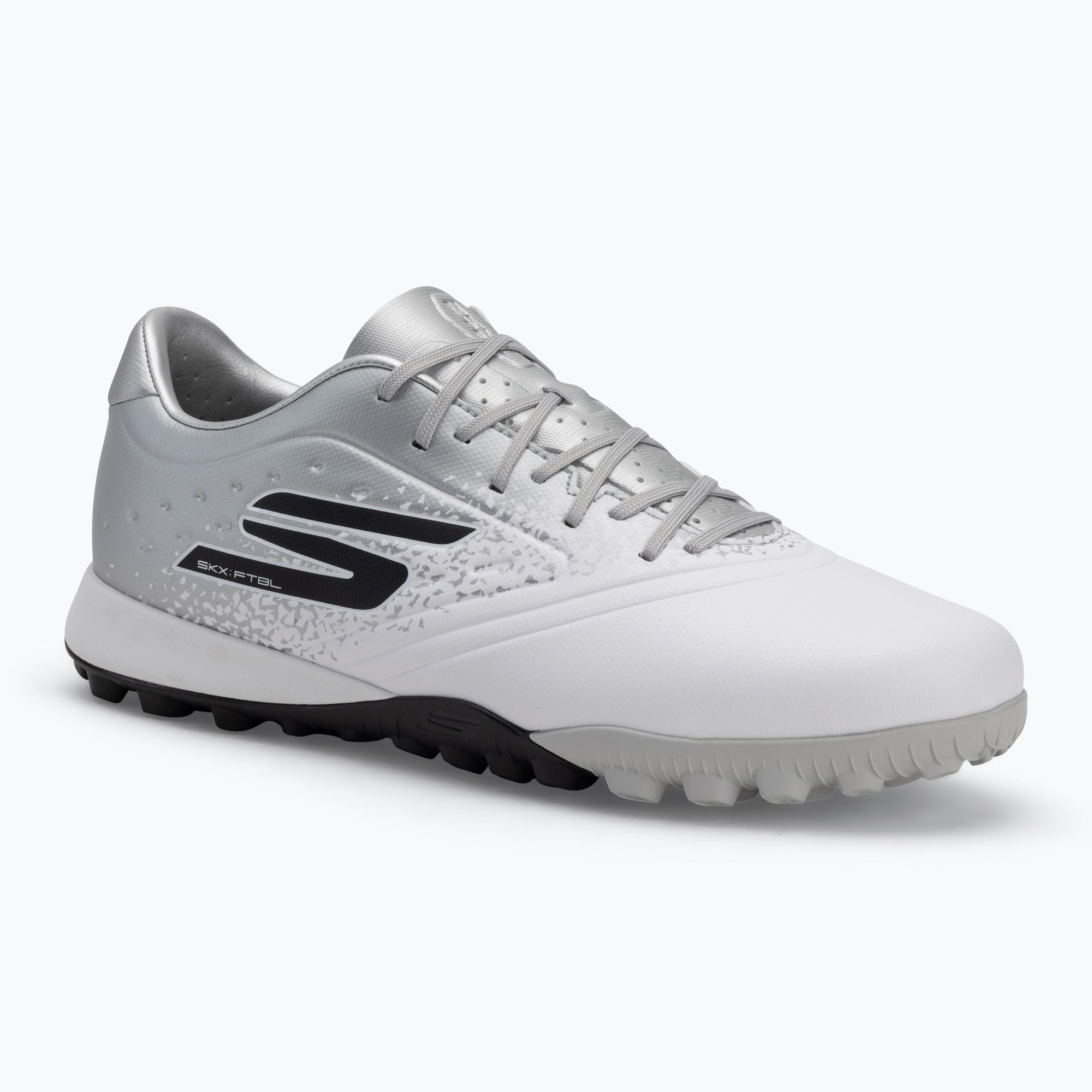 Buty piłkarskie męskie SKECHERS Razor 1.5 Academy TF white/silver 