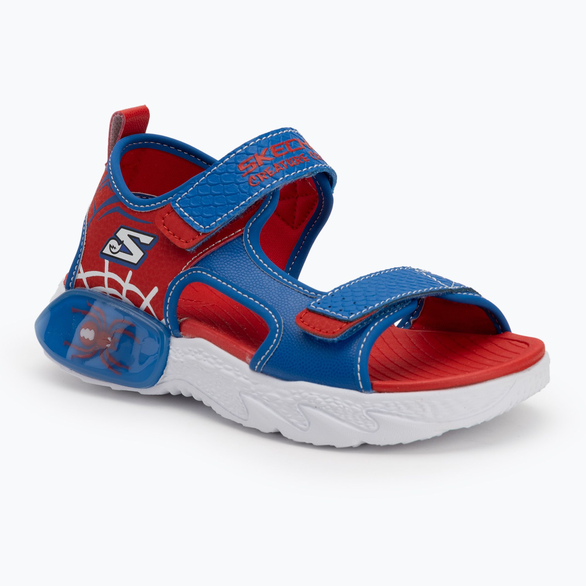 Sandały dziecięce SKECHERS Creature Splash blue/red 