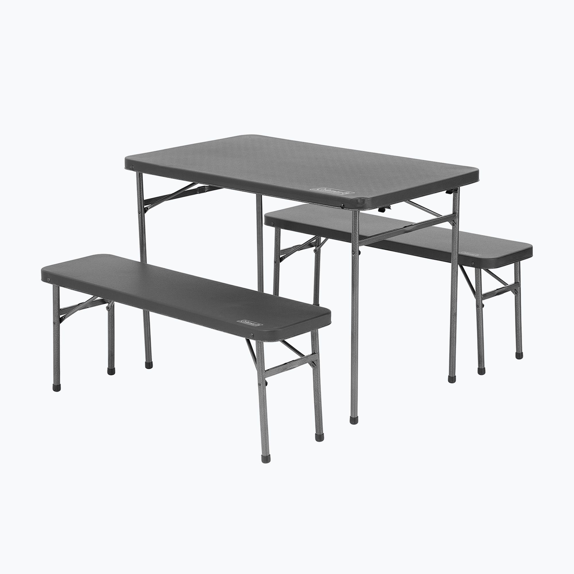 Stół turystyczny z ławkami Coleman 4P. Pack Away Set grey 