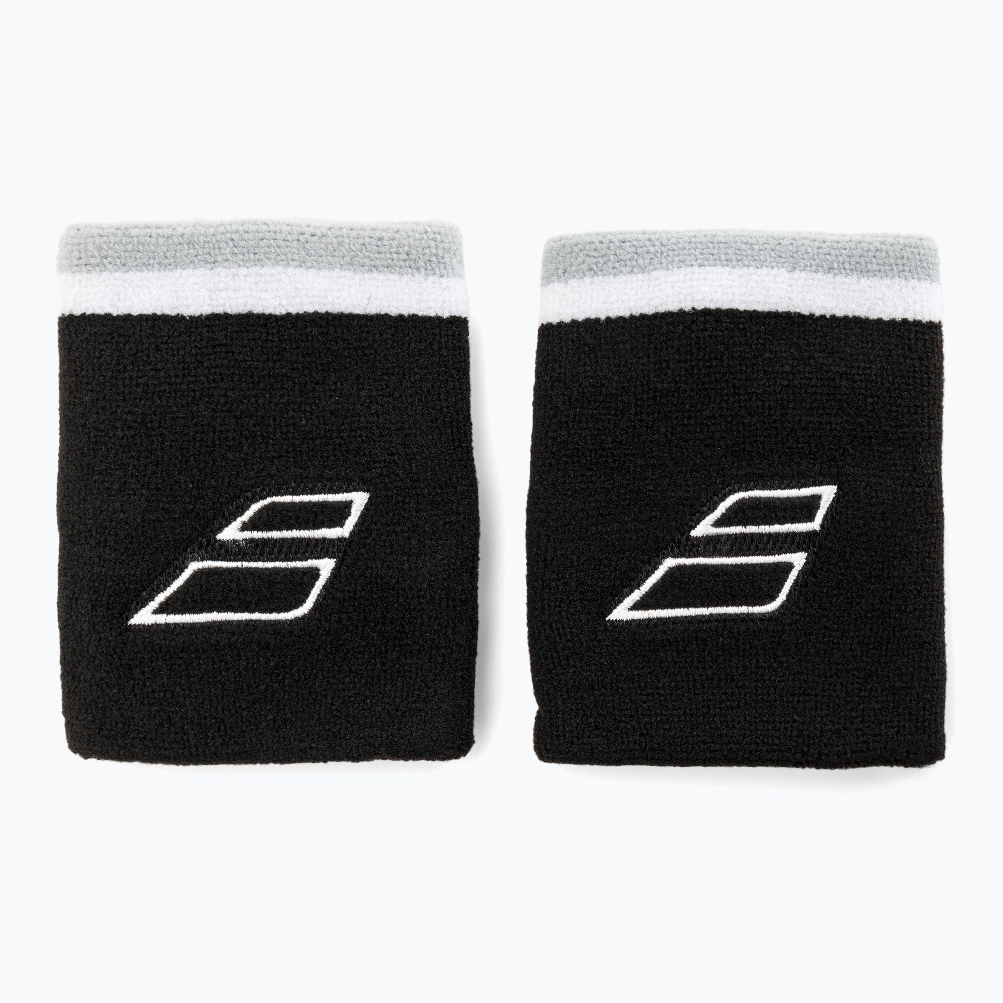 thumbnail image 2 of Babolat Terry Jumbo Wristbands - Black/White Sports Sweat Bands Pack Of 2 2 of 12