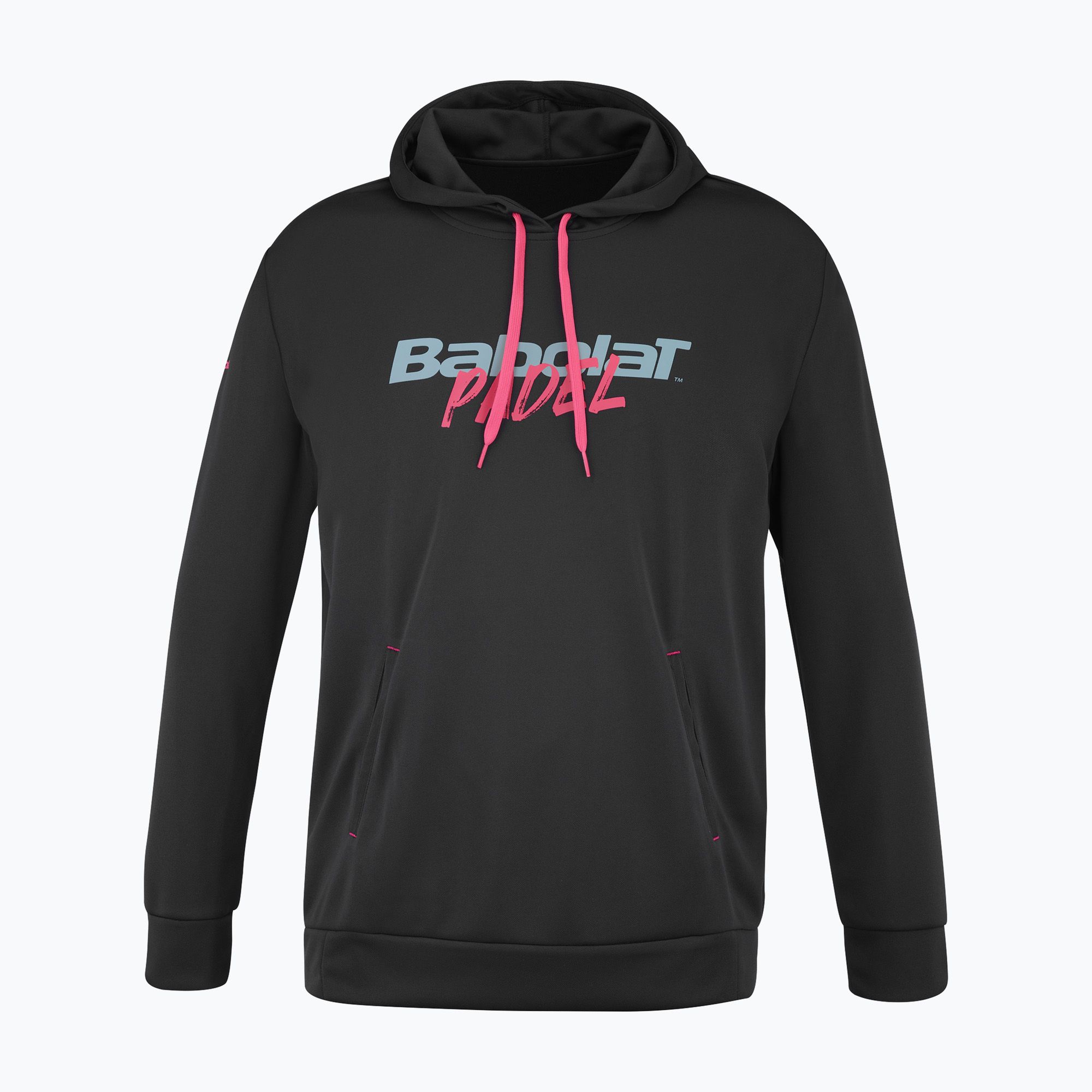 Bluza tenisowa męska Babolat Padel Hood Sweat black/black 