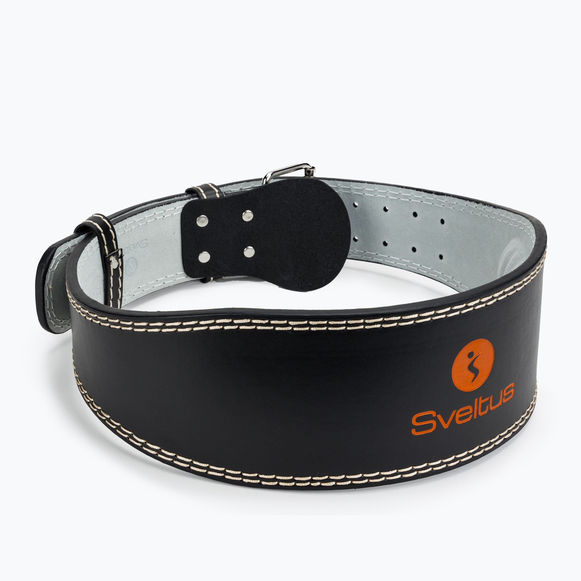Pas do podnoszenia ciężarów skórzany Sveltus Leather Weightlifting czarny 9401 
