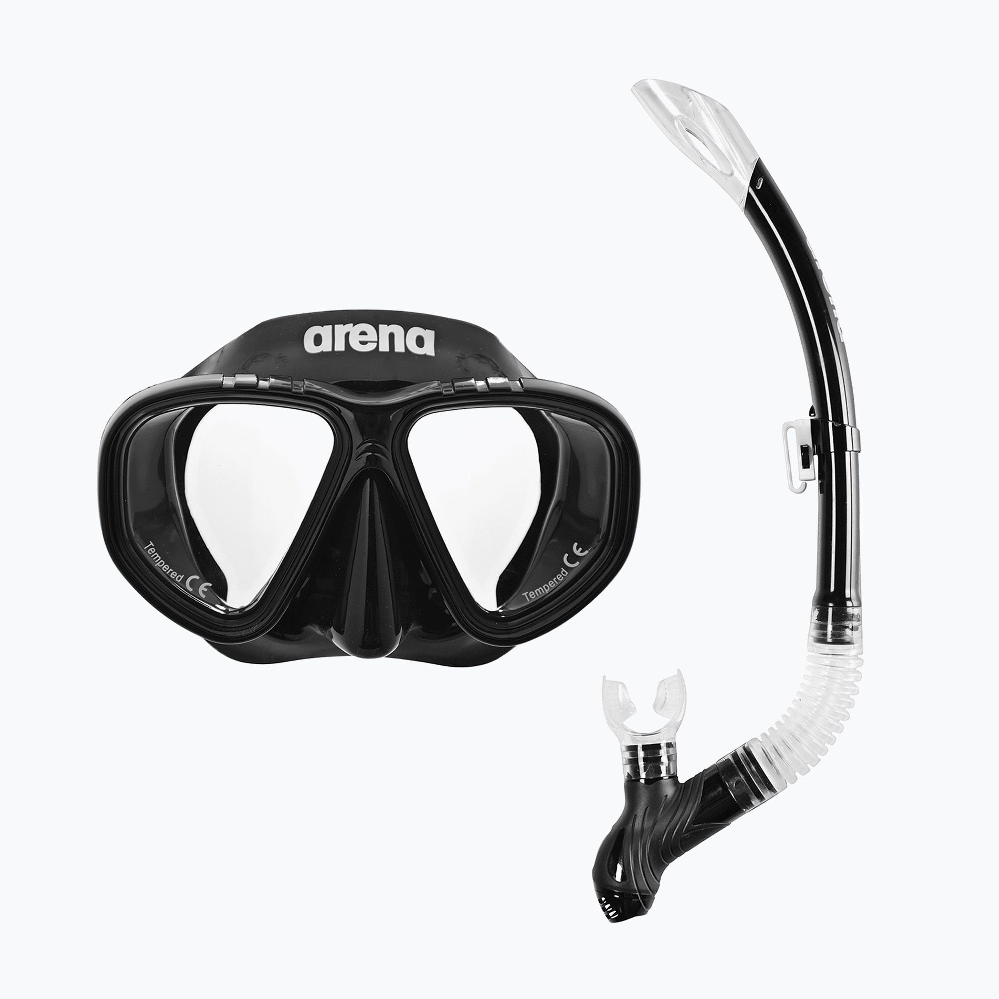 Zestaw do snorkelingu dziecięcy arena Premium Snorkeling Set Jr black/clear/black 