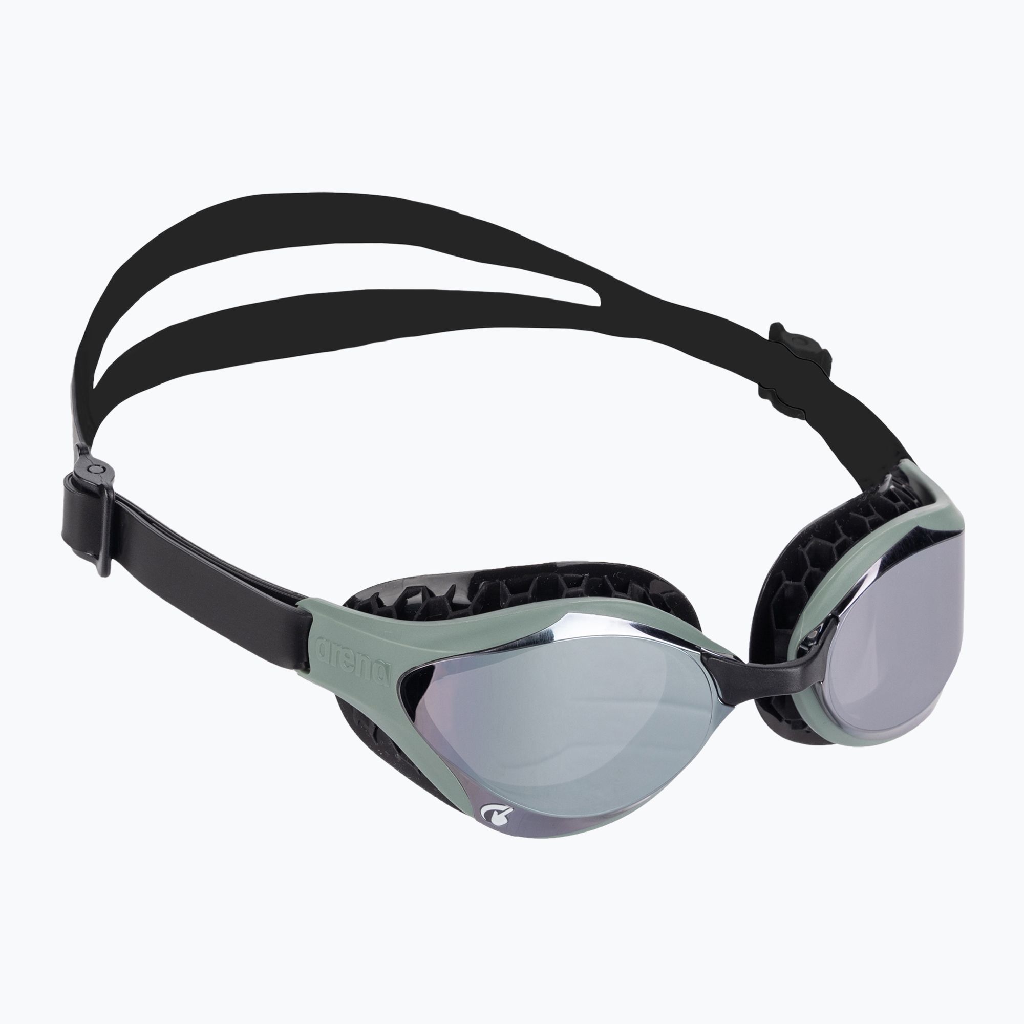 Okulary do pływania arena Air-Bold Swipe Mirror silver/dark olive 