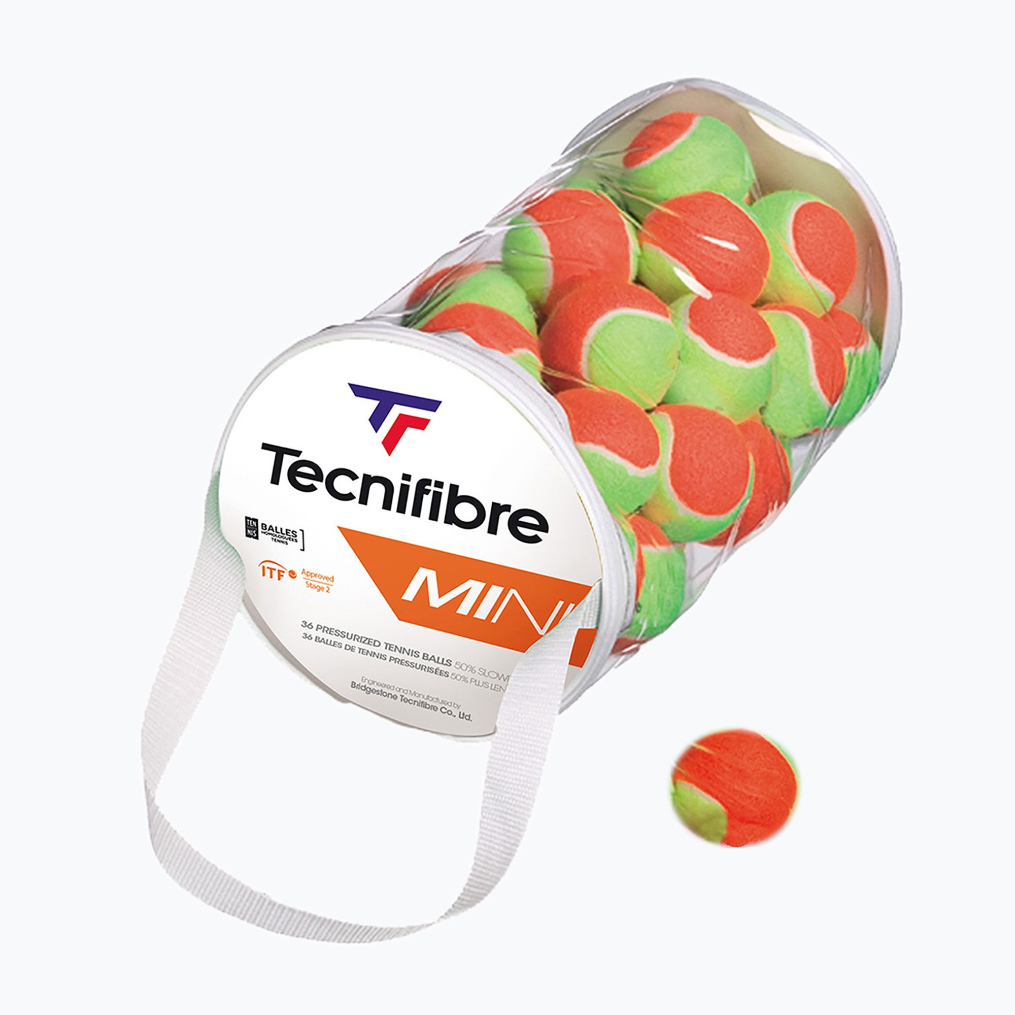 Piłki tenisowe Tecnifibre Mini Bag 36 szt. orange 