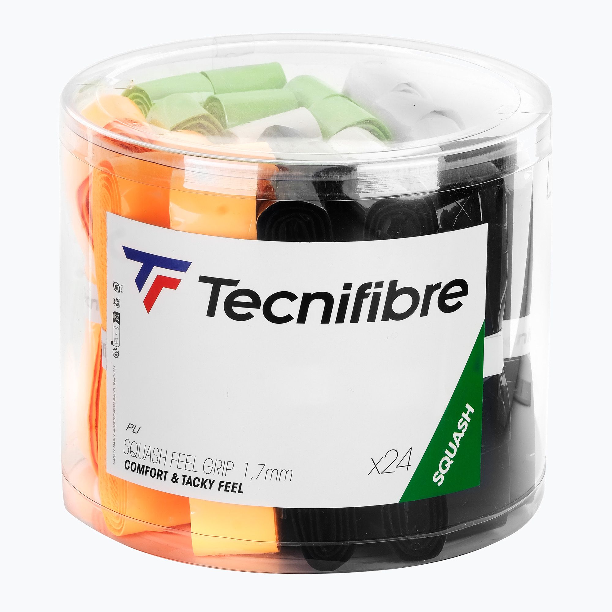 Owijki do rakiet squash Tecnifibre Squash Feel Grip Box 24 szt. multicolour 