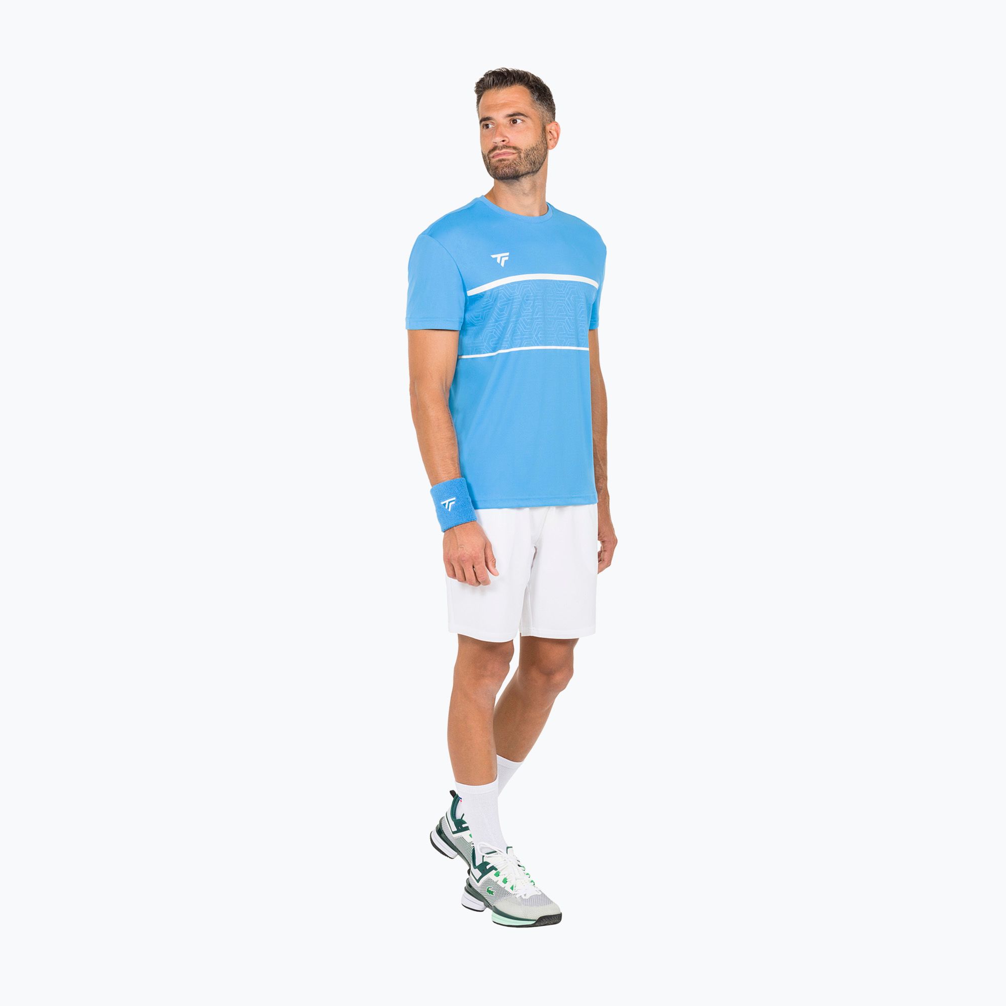 Koszulka tenisowa męska Tecnifibre Team Tech Tee azur 