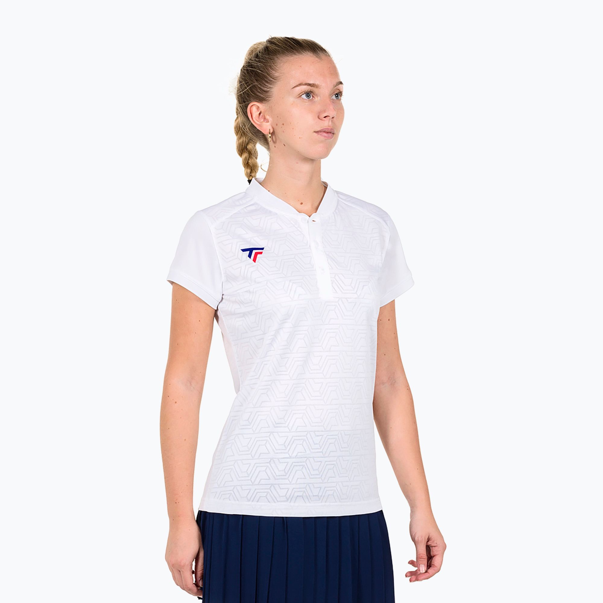 Koszulka tenisowa damska Tecnifibre Team Mesh Polo W white 