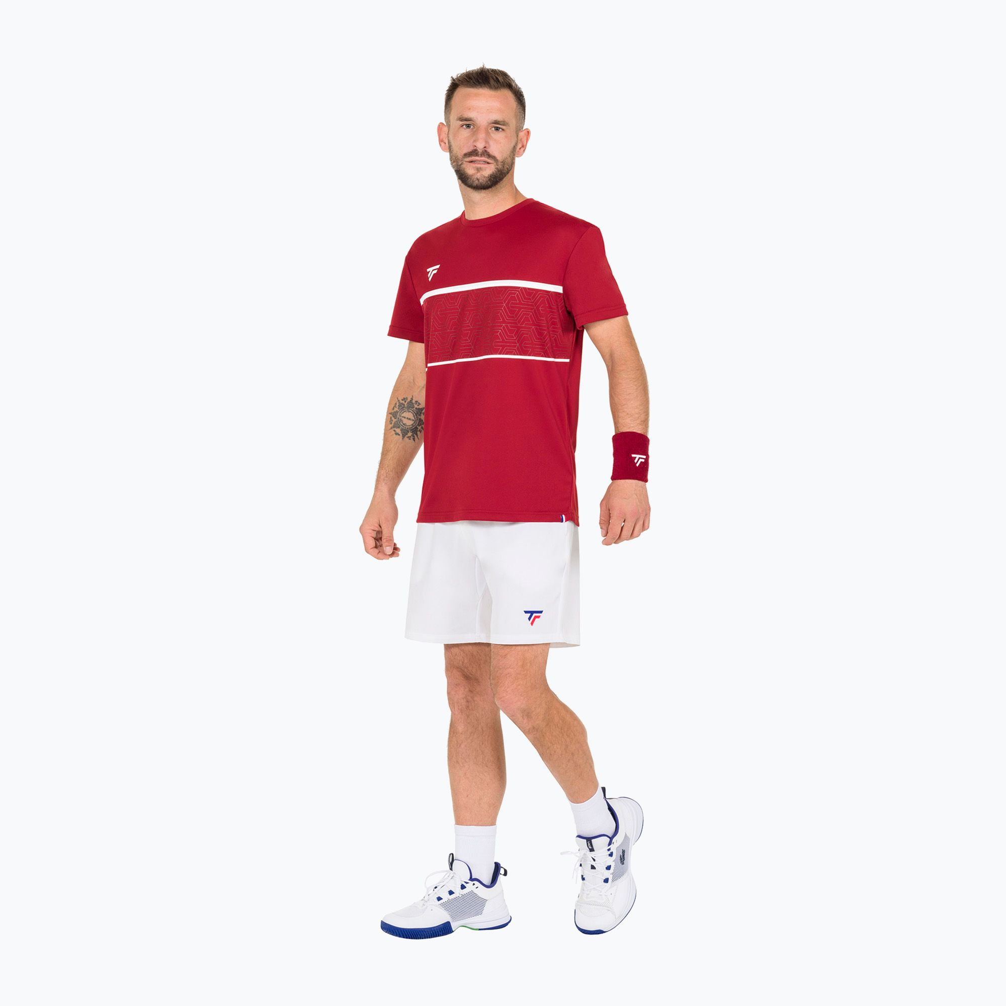 Spodenki tenisowe męskie Tecnifibre Team white 