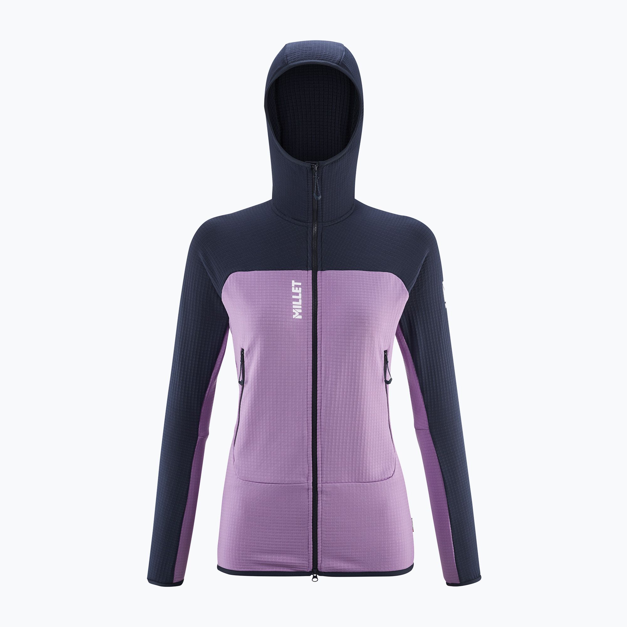 Bluza damska Millet Fusion Grid Hoodie vibrant violet/saphir 