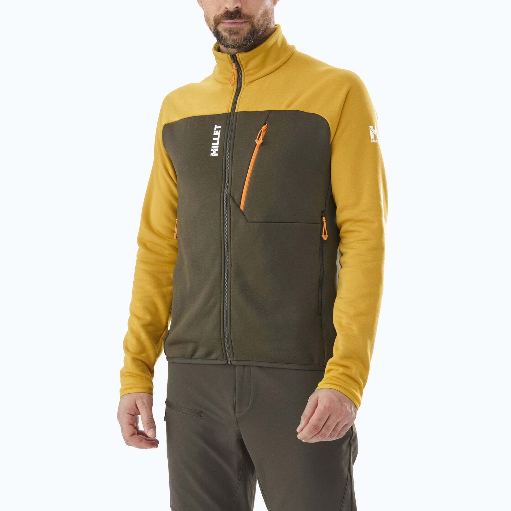 Bluza męska Millet Seneca Fleece deep jungle/safran 