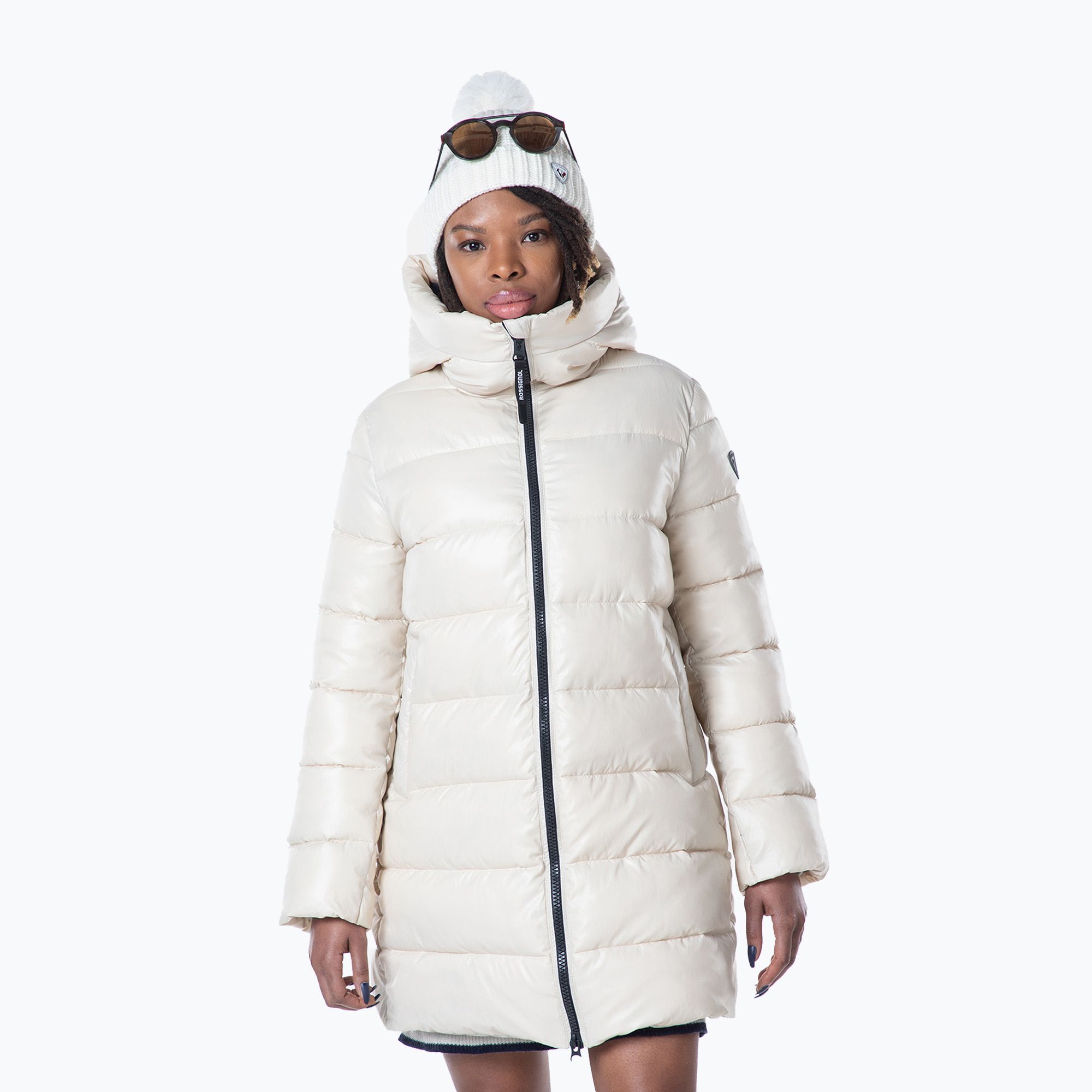 Płaszcz puchowy damski Rossignol Shiny Parka fog 