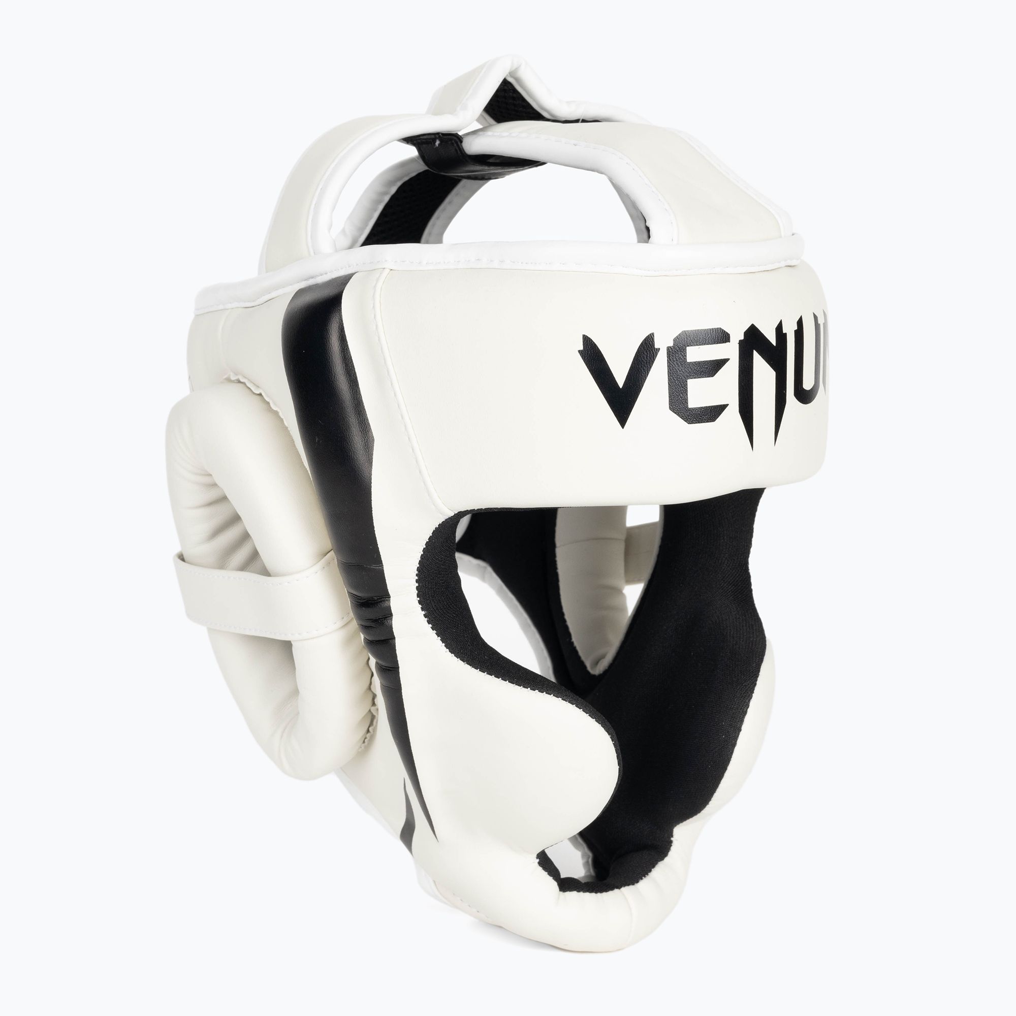 Kask bokserski Venum Elite white/black 