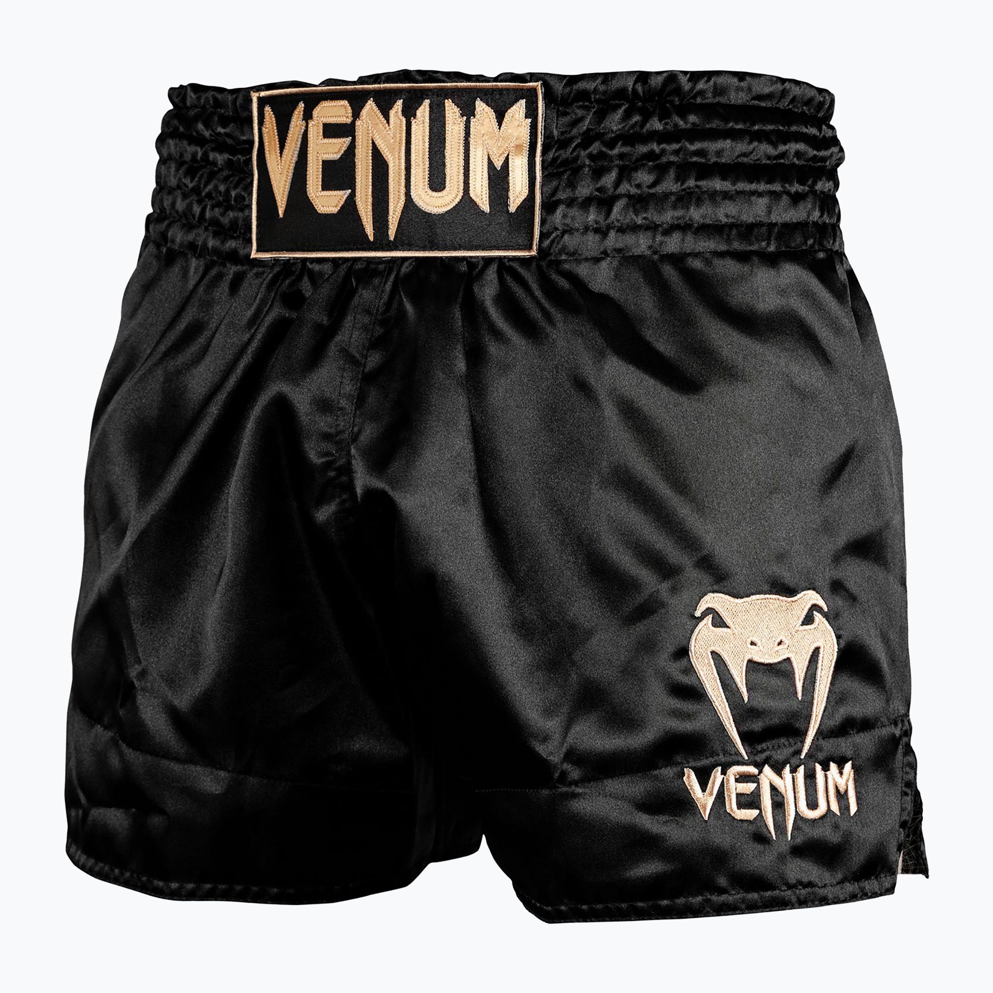 Spodenki treningowe męskie Venum Classic Muay Thai black/gold 