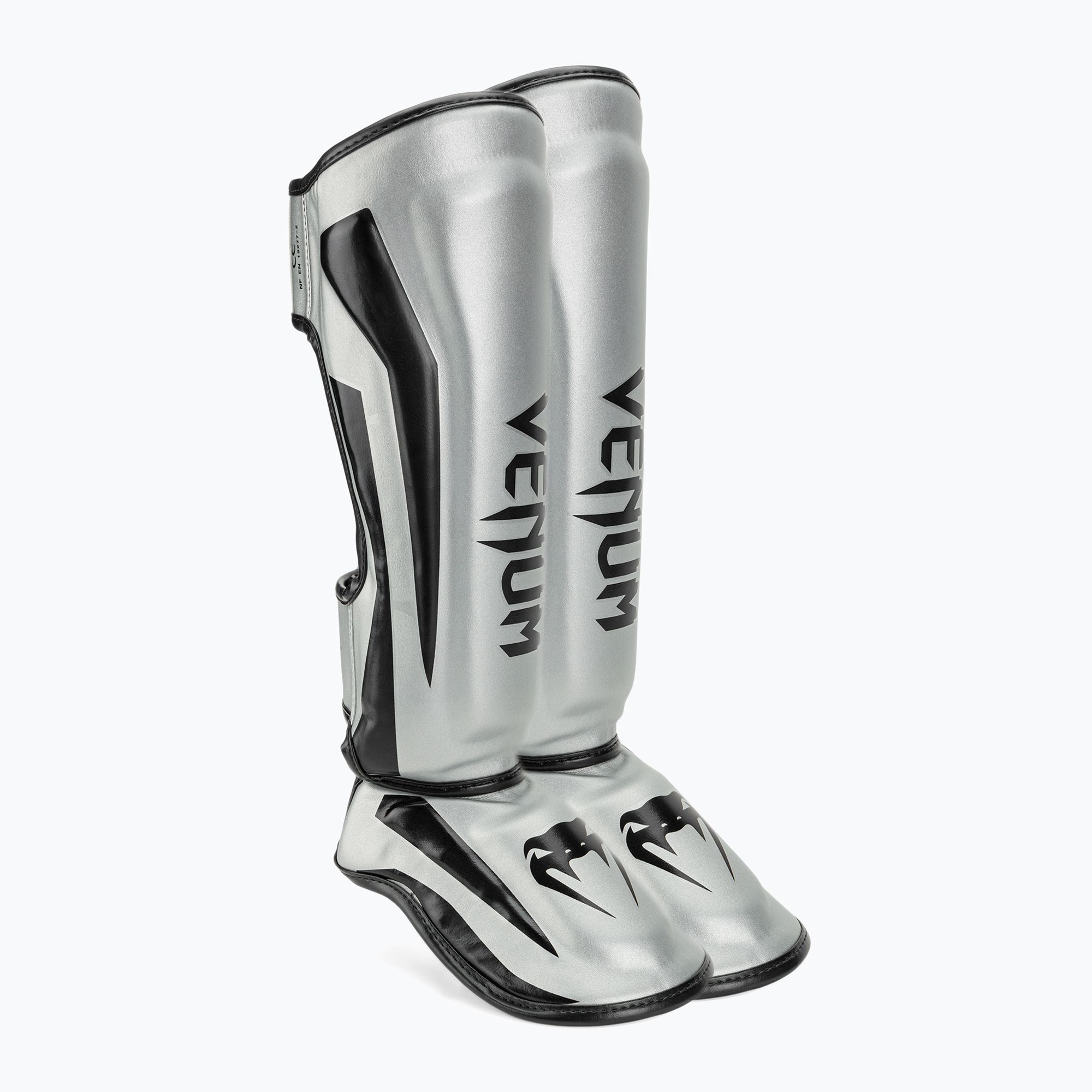 Ochraniacze piszczeli i stóp Venum Elite Standup black/silver 