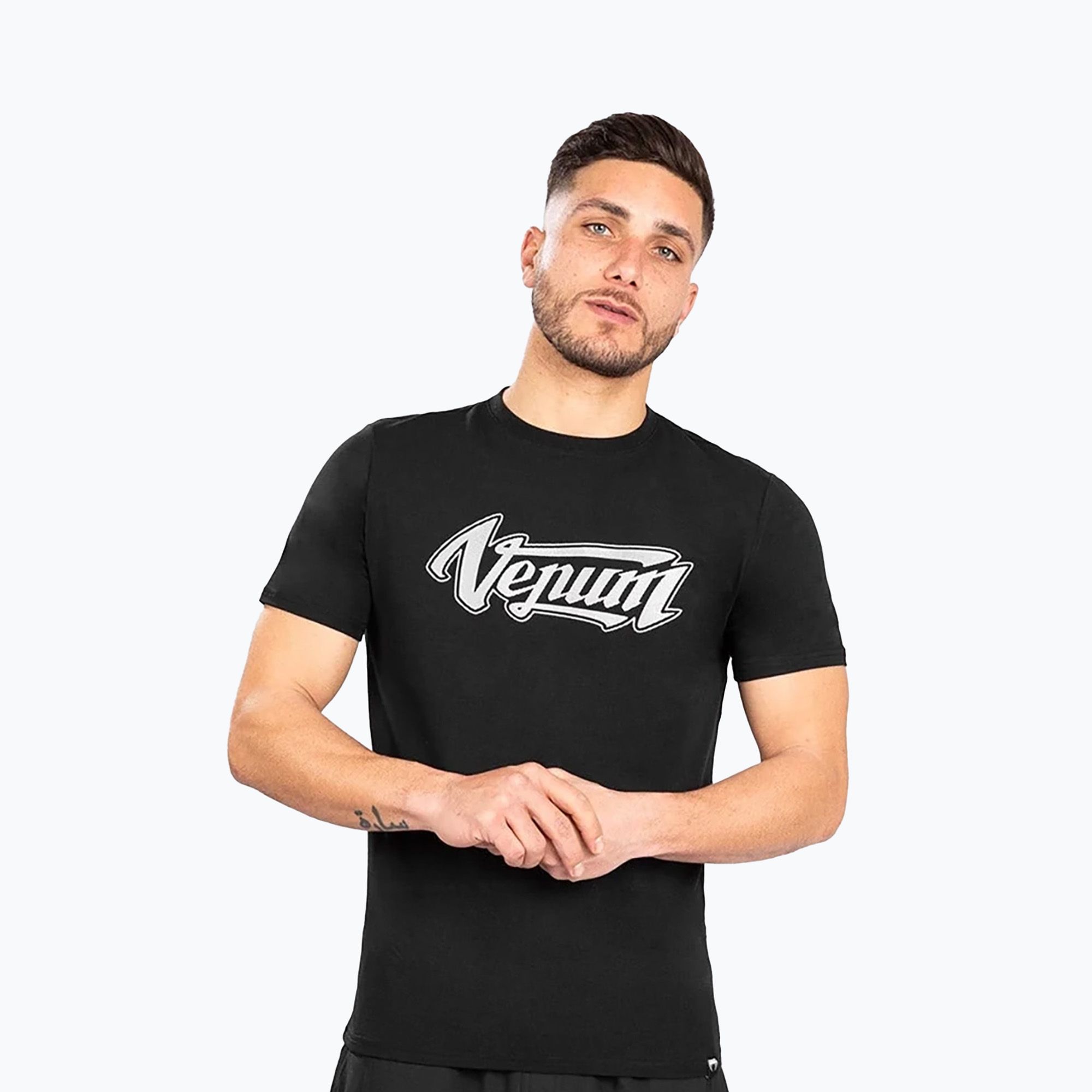 Koszulka męska Venum Absolute 2.0 Adjusted Fit black/silver 