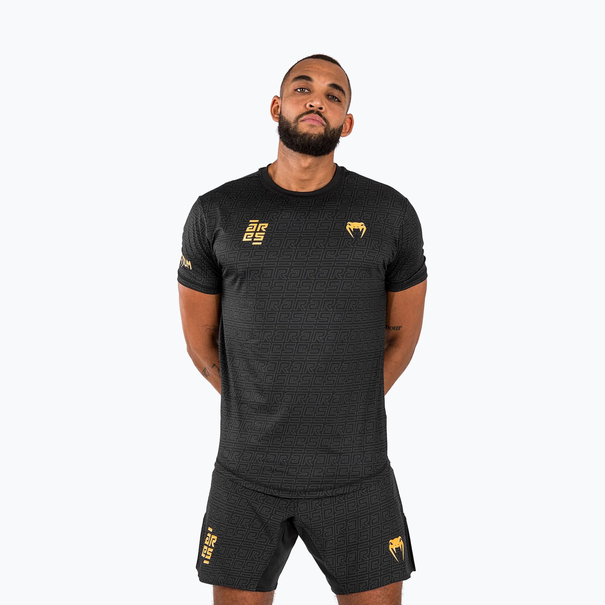 Koszulka treningowa męska Venum X Ares 2.0 Dry Tech black/gold 
