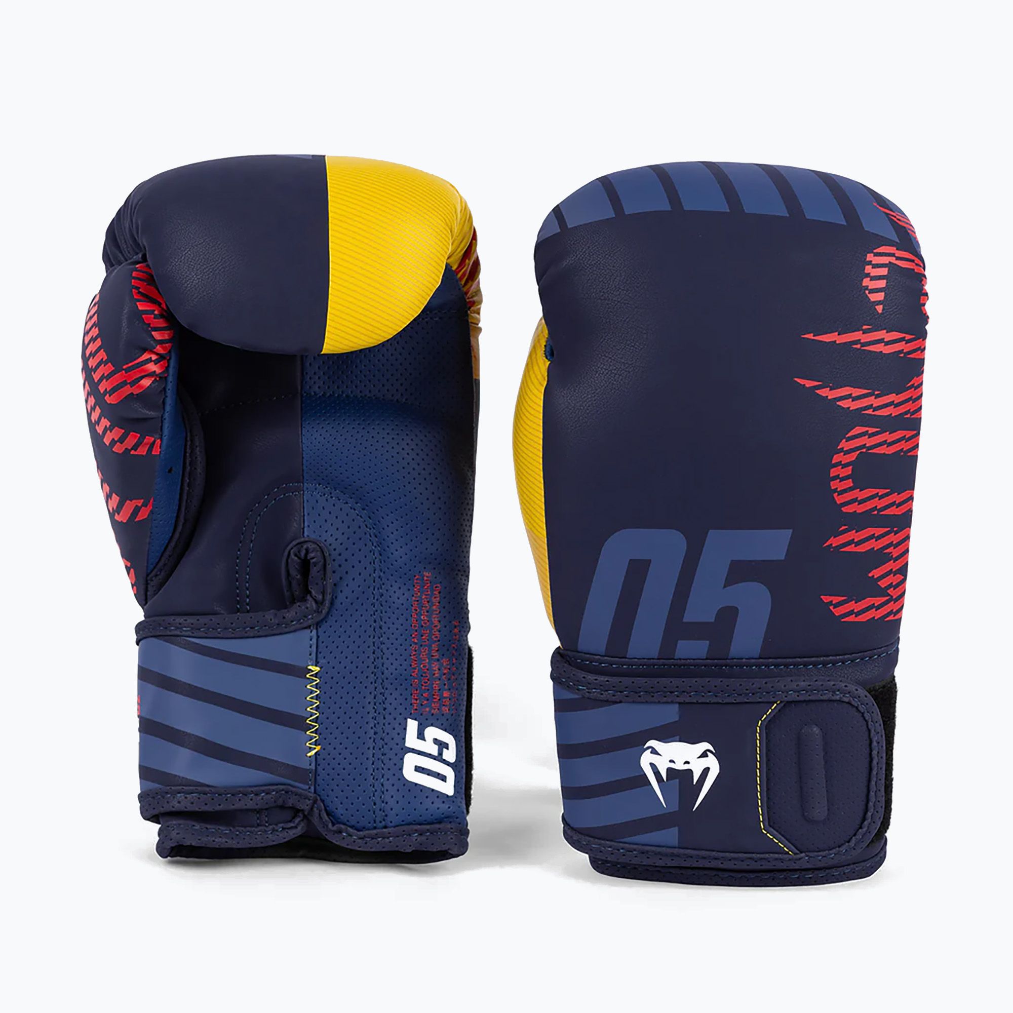 Rękawice bokserskie męskie Venum Sport 05 Boxing blue/yellow 