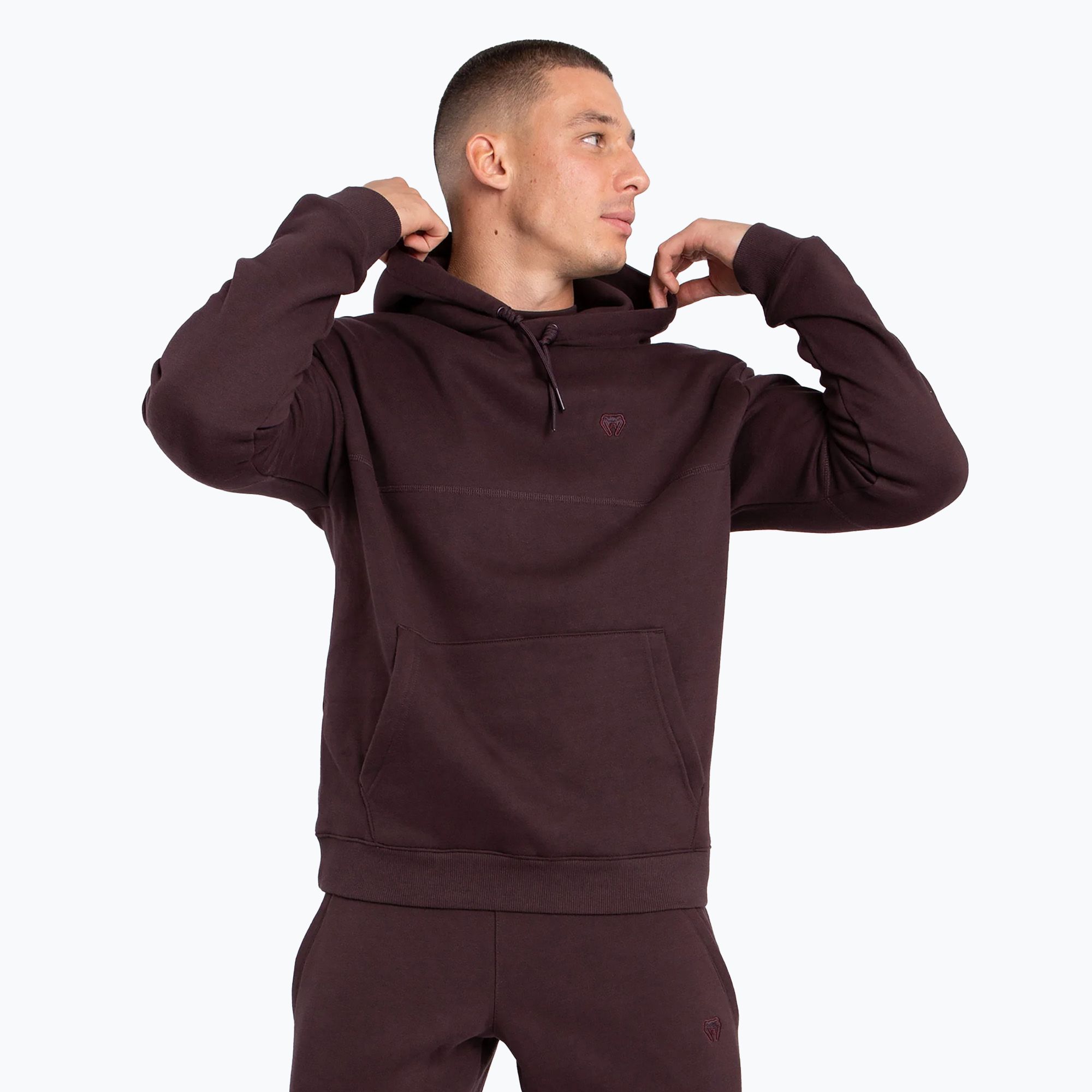 Bluza męska Venum Silent Power Hoodie dark brown 