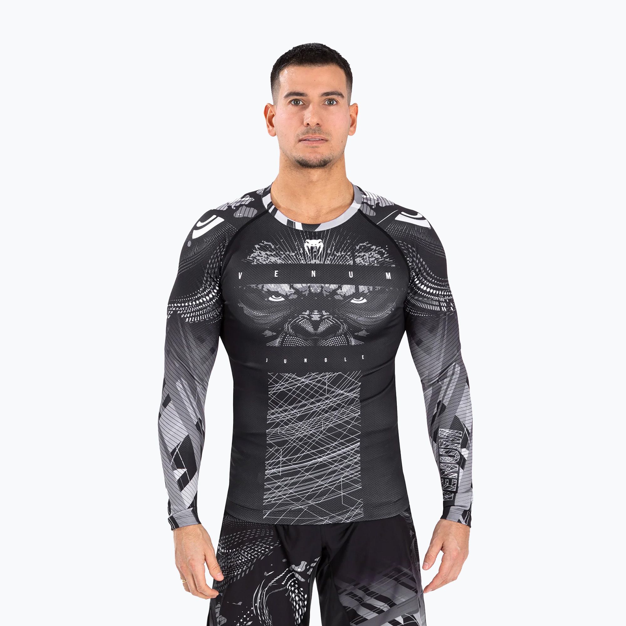 Rashguard męski Venum Gorilla Jungle Rashguard black/white 