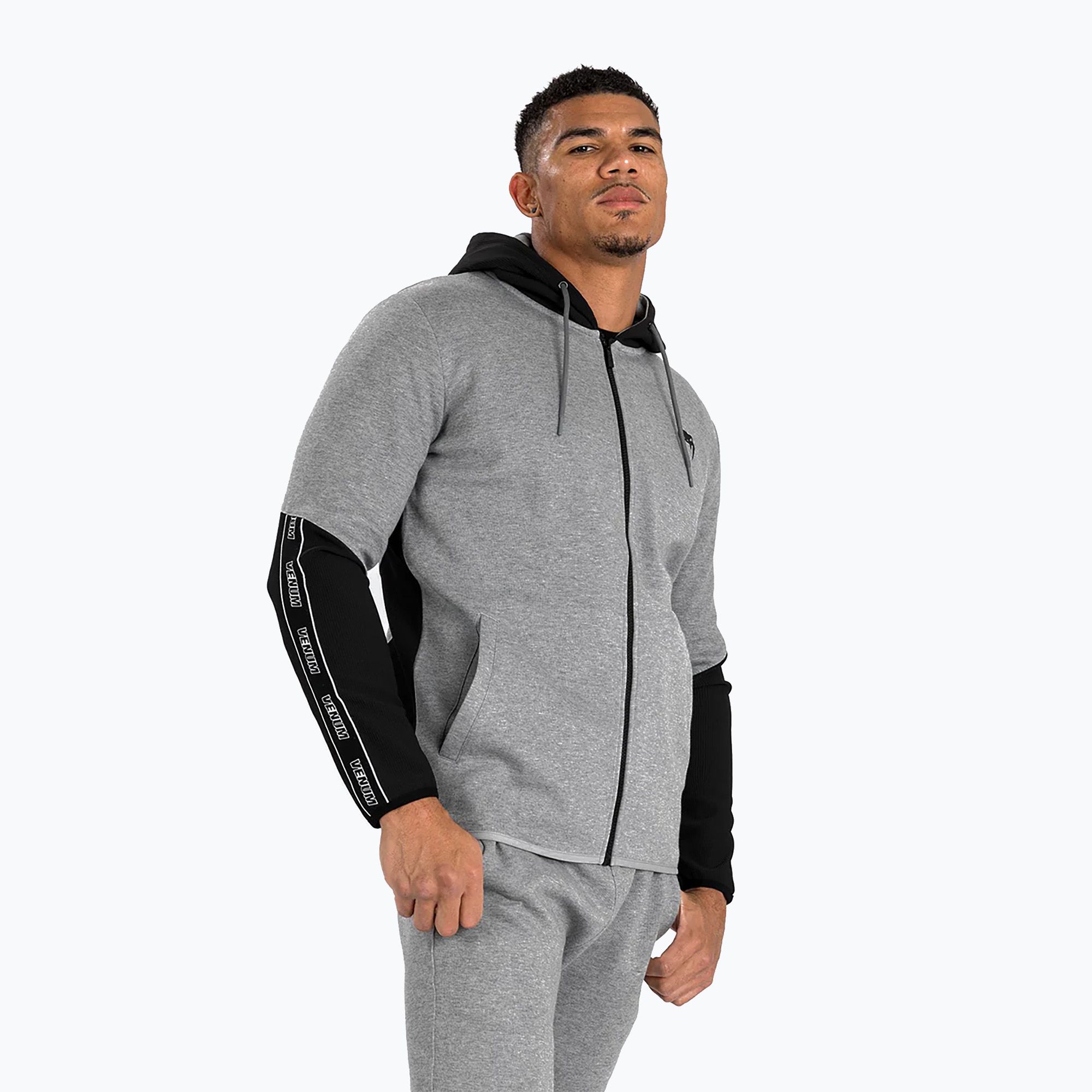 Bluza męska Venum Contender 4.0 Hoodie heather grey/black 