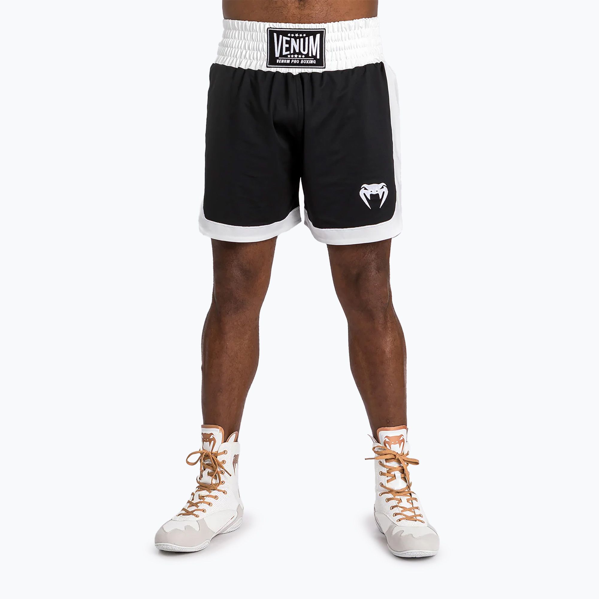 Spodenki bokserskie męskie Venum Classic Boxing black/white 