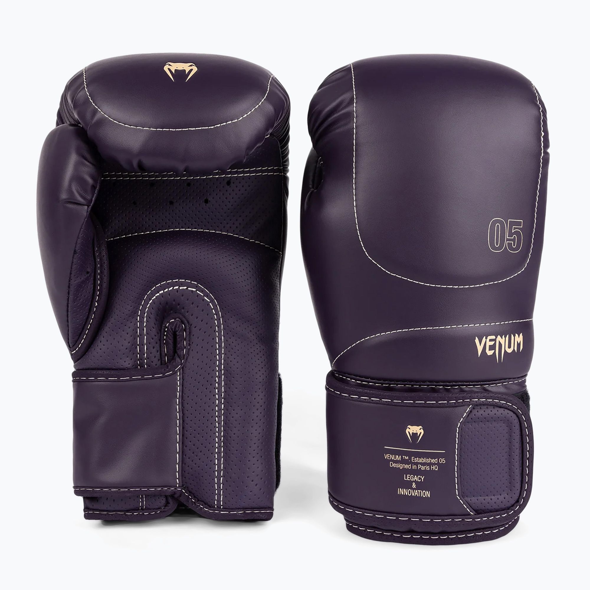 Rękawice bokserskie męskie Venum Impact Evo Boxing Gloves deep purple 